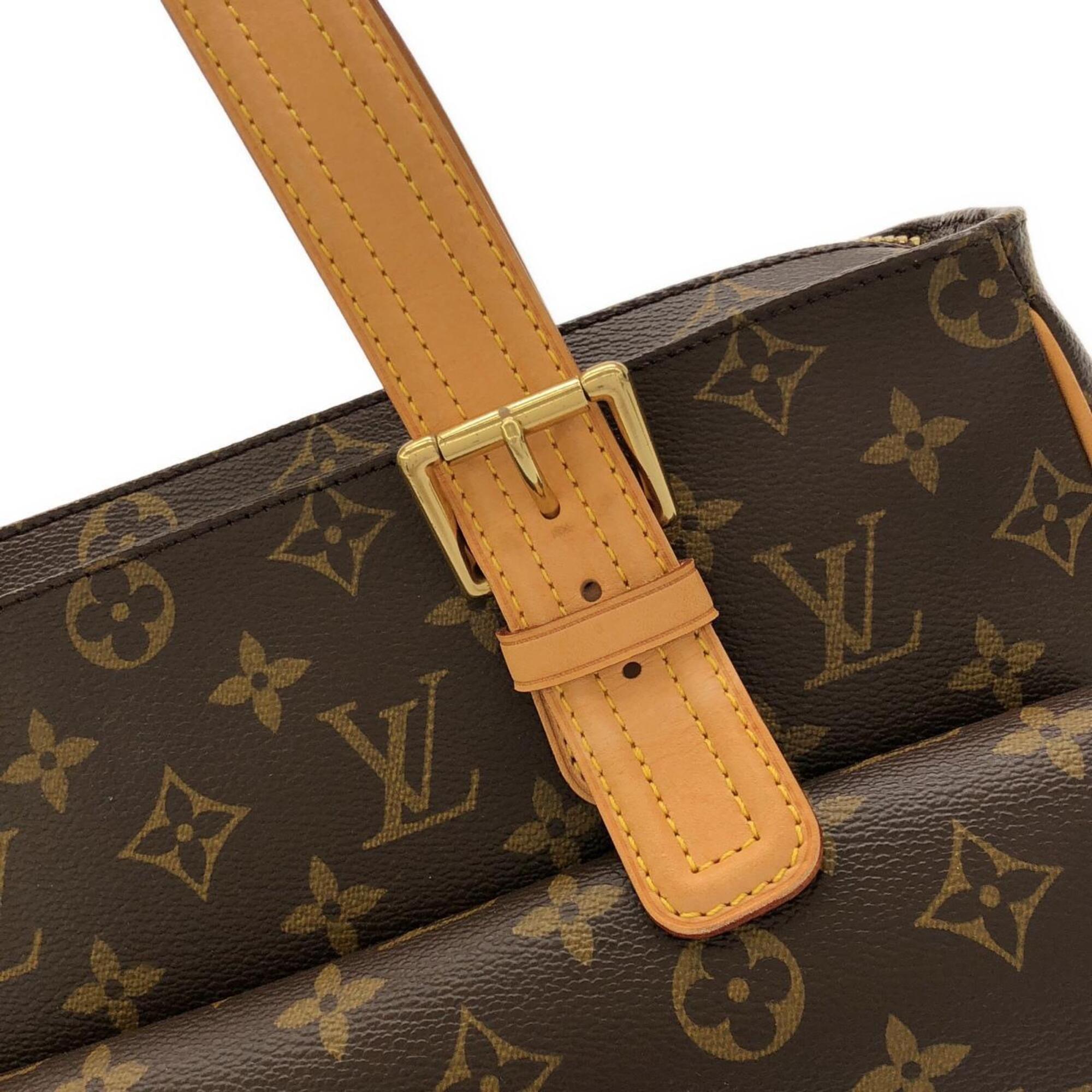 Louis Vuitton Marron Coated Canvas Handbag (Pre-Owned)