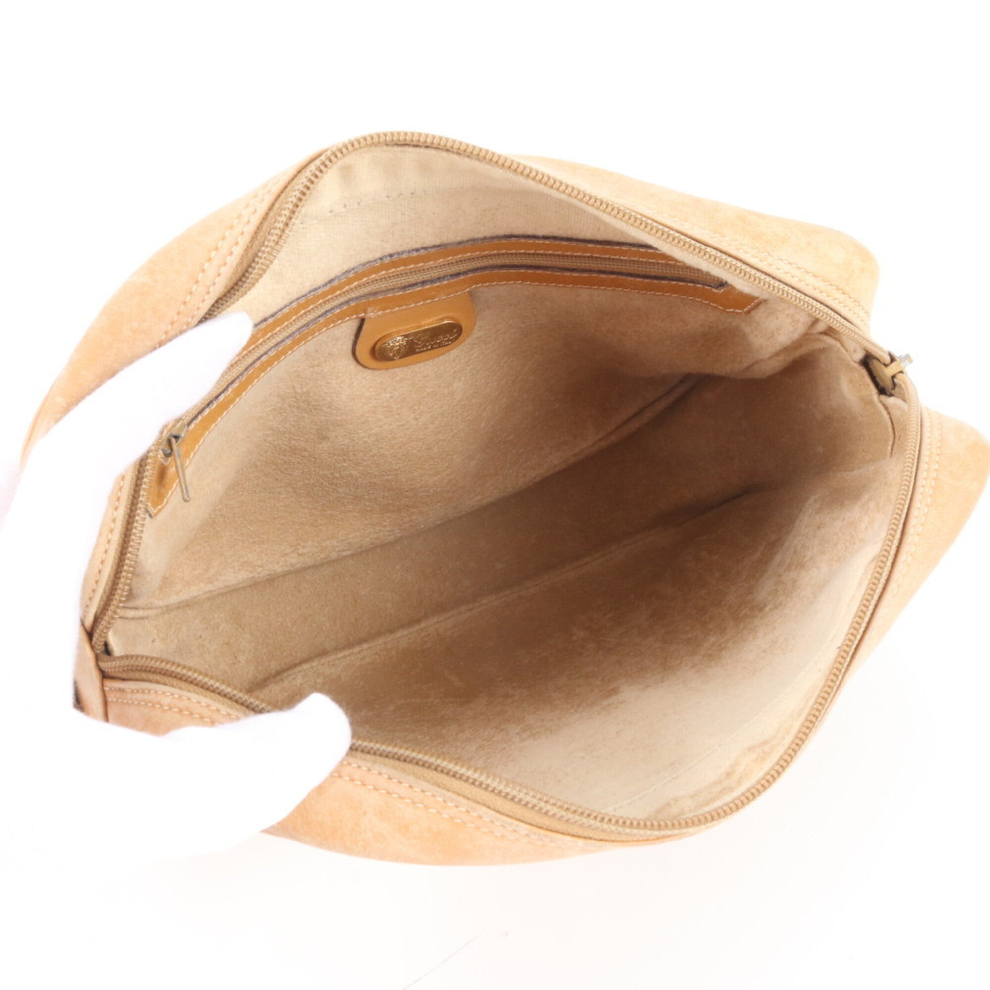 Gucci Beige Brown Leather Coated Canvas Crossbody Bag Shoulder Bag (Pre-Owned)