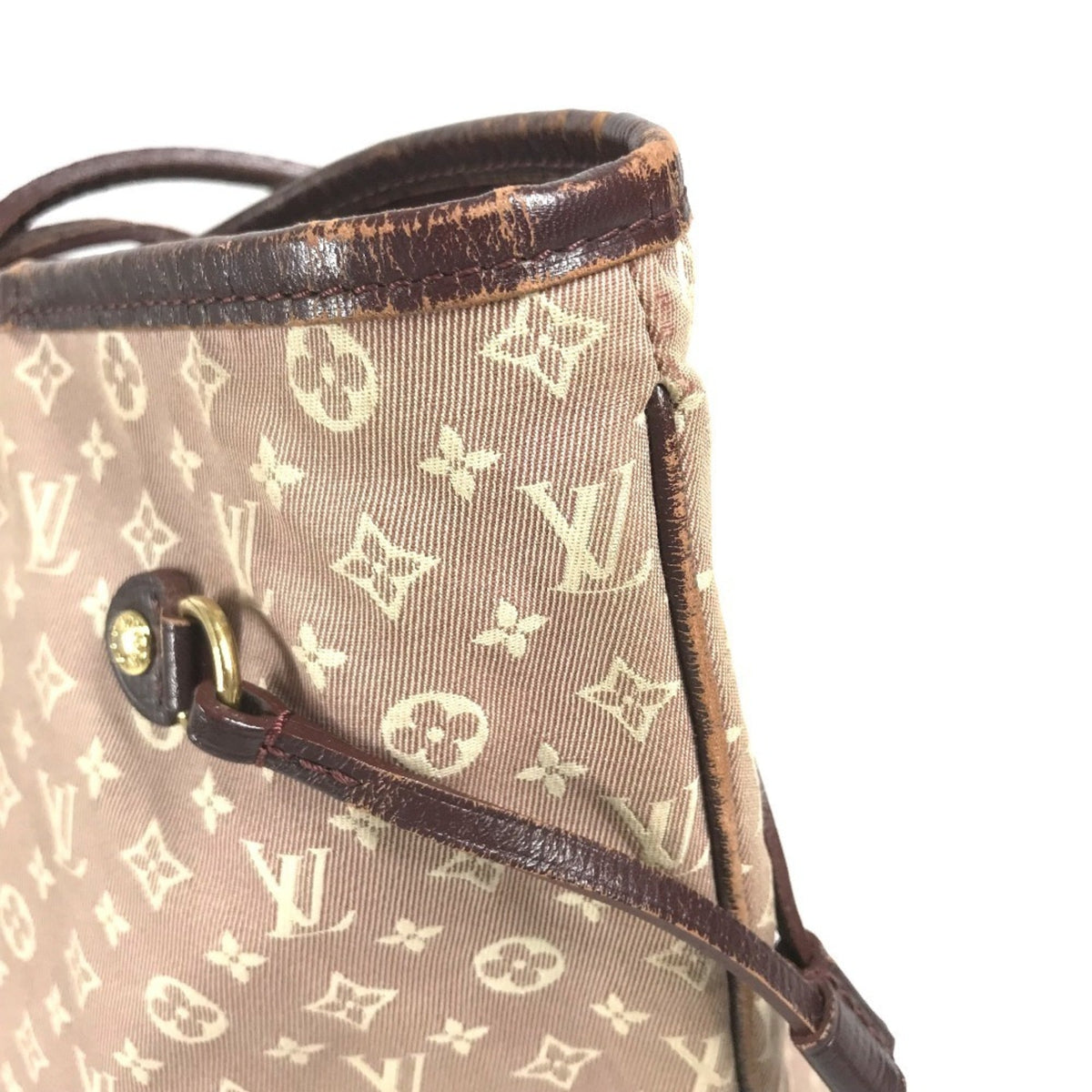 Louis Vuitton Red Color Sepia Monogram Idylle Shoulder Bag Tote Bag (Pre-Owned)