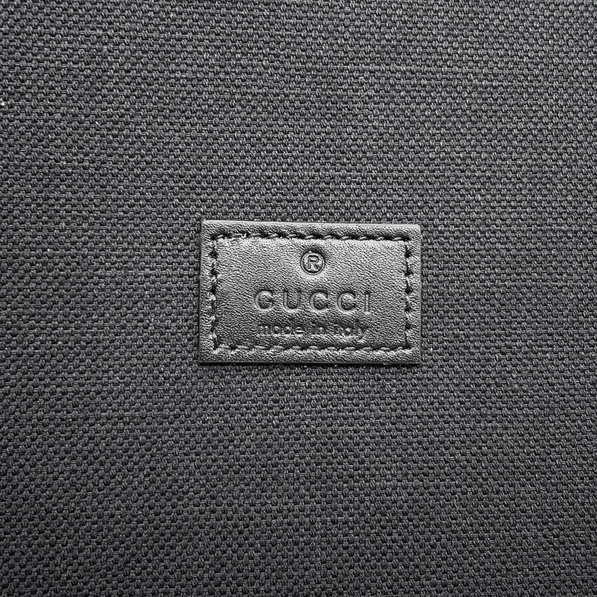 Gucci Black Leather Handbag Tote Bag (Pre-Owned)