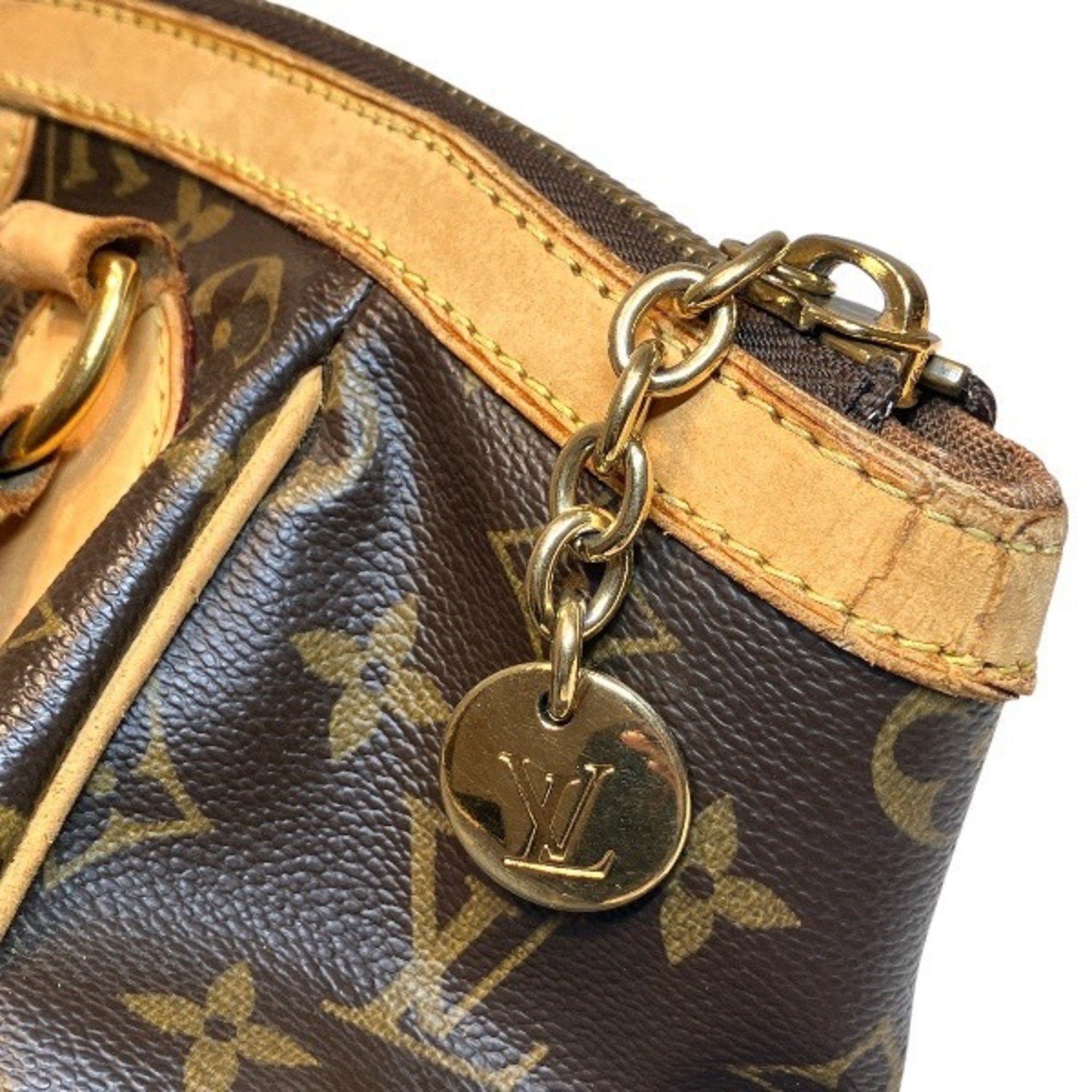 Louis Vuitton Brown Monogram Handbag Tote Bag (Pre-Owned)