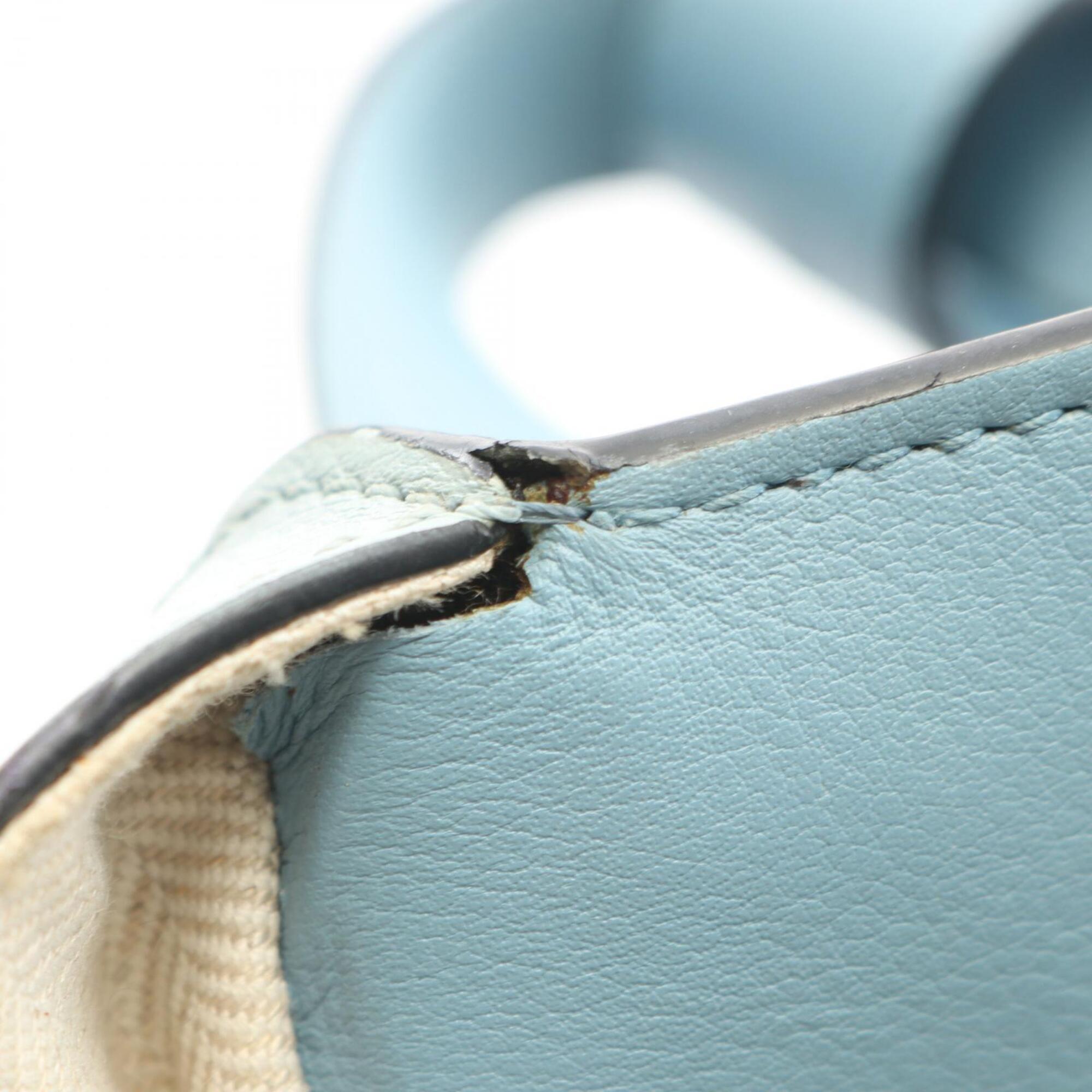Loewe Blue Leather Handbag (Pre-Owned)