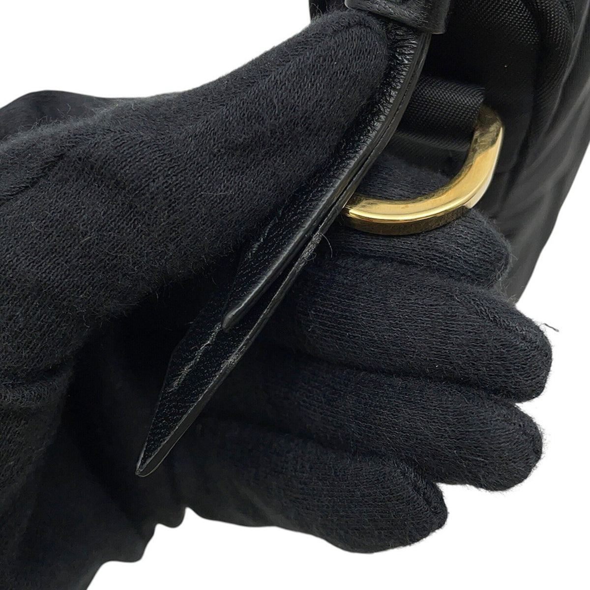 Prada Black Nylon Handbag Shoulder Bag (Pre-Owned)