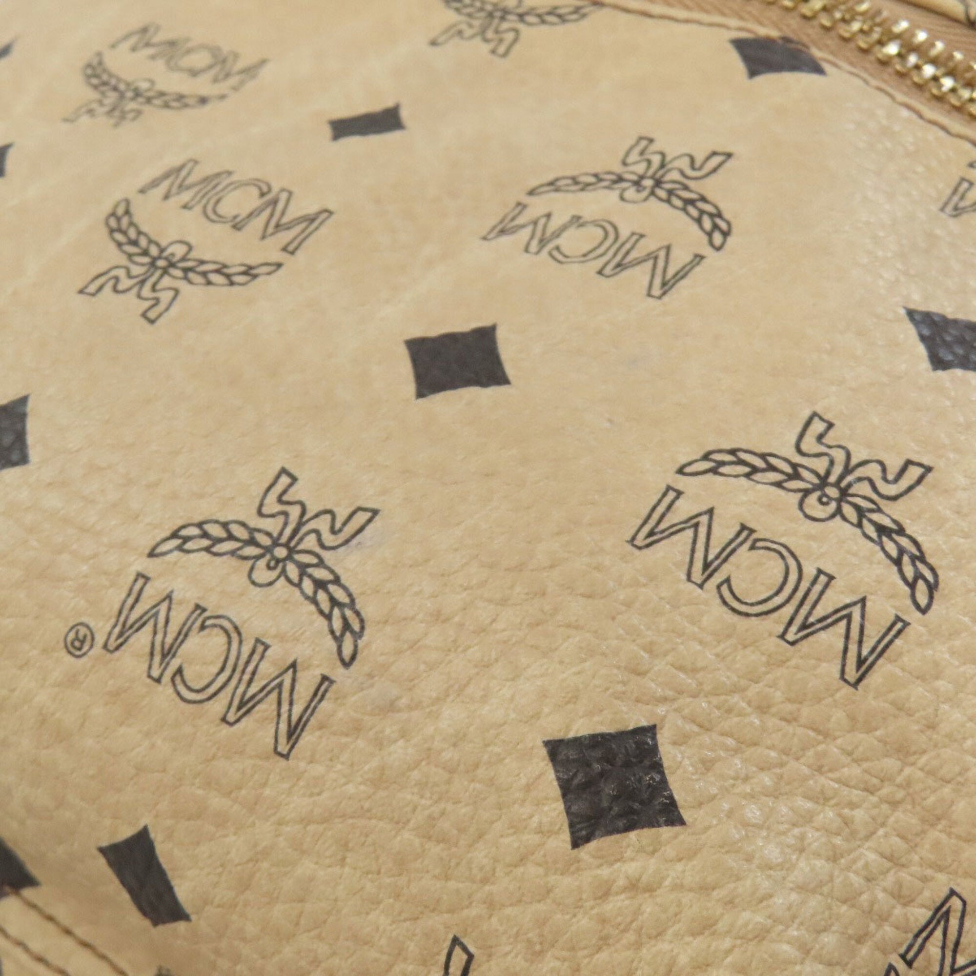 Mcm Beige Pvc Backpack (Pre-Owned)