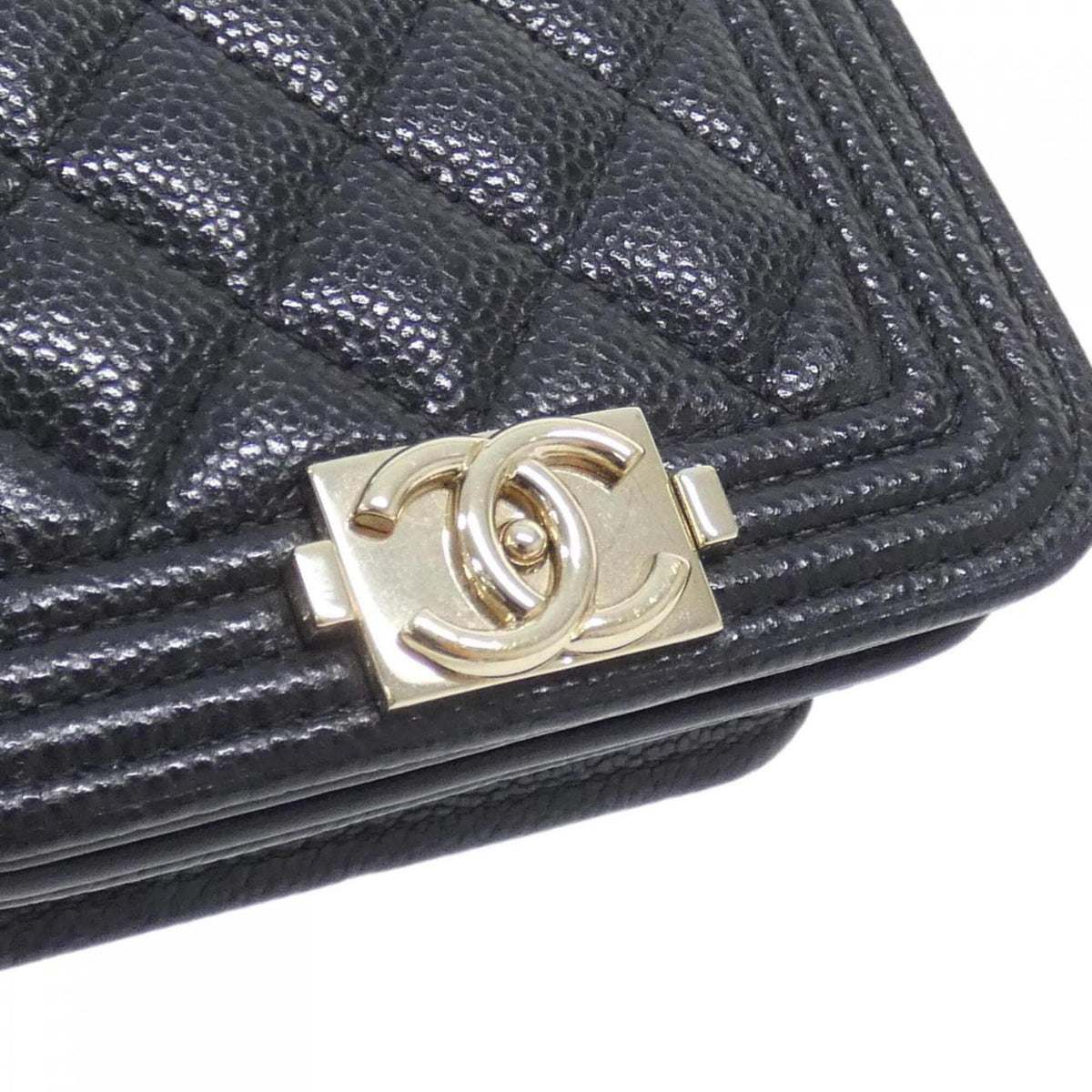 Chanel Black Grained Calfskin Fanny Pack (Pre-Owned)