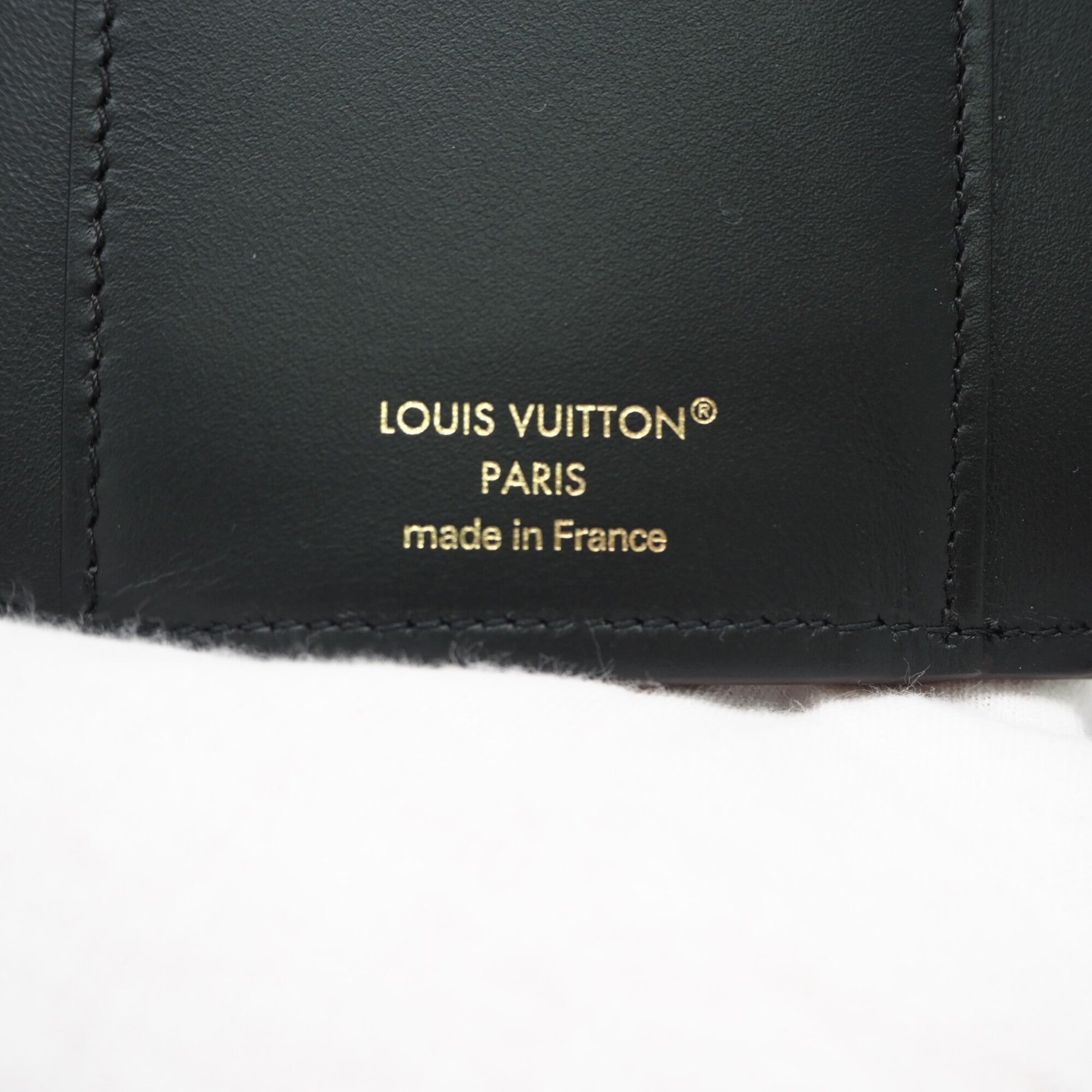 Louis Vuitton Monogram Reverse Beige Brown Coated Canvas Leather Wallet (Tri-Fold) (Pre-Owned)