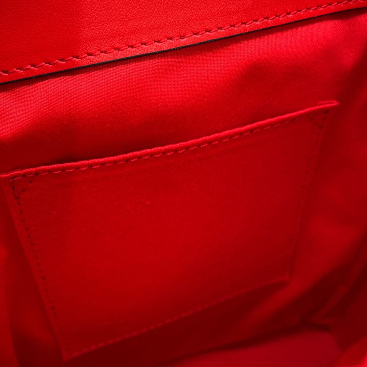Christian Louboutin Black Red Color Leather Backpack (Pre-Owned)