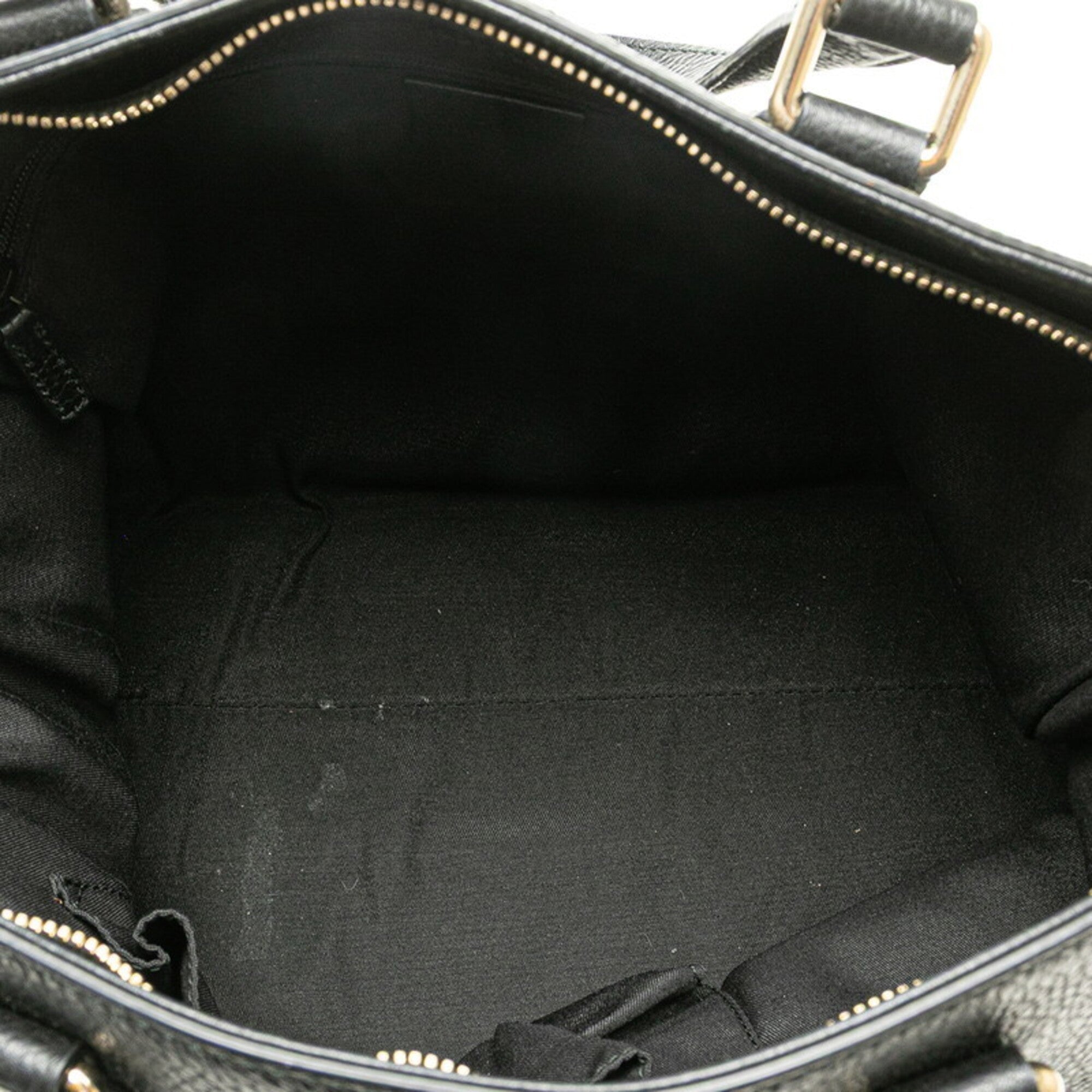 Gucci Black Leather Handbag Shoulder Bag (Pre-Owned)