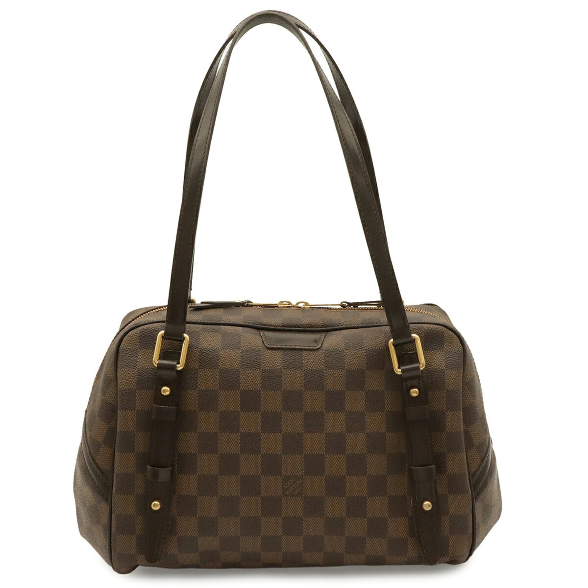 Louis Vuitton Brown Damier Canvas Pvc Coated Canvas Shoulder Bag Tote Bag (Pre-Owned)