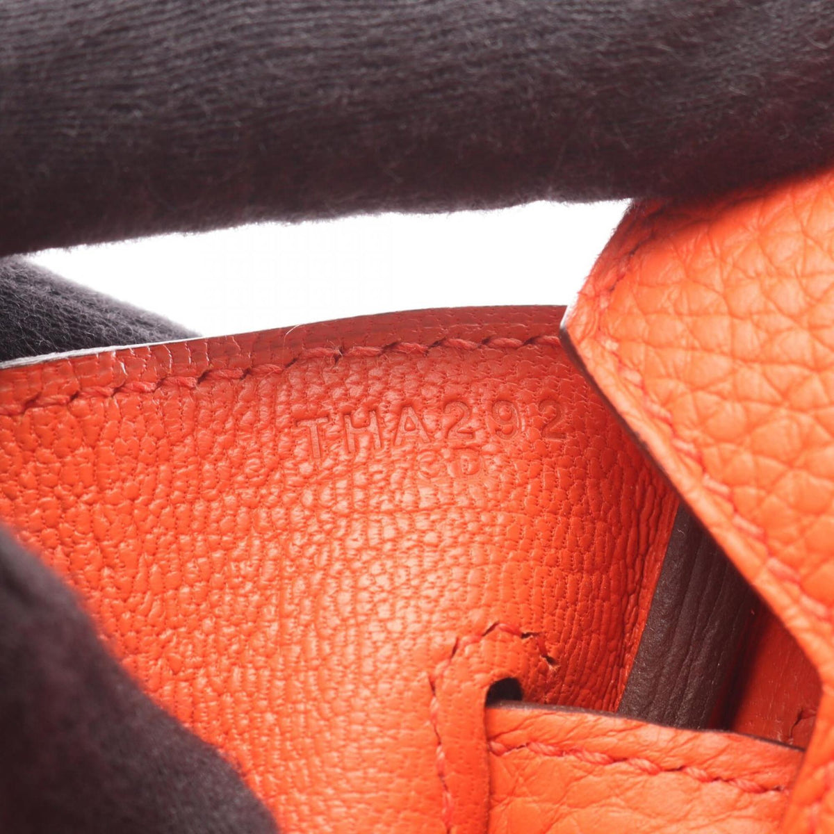 Hermes Orange Togo Leather Leather Handbag (Pre-Owned)