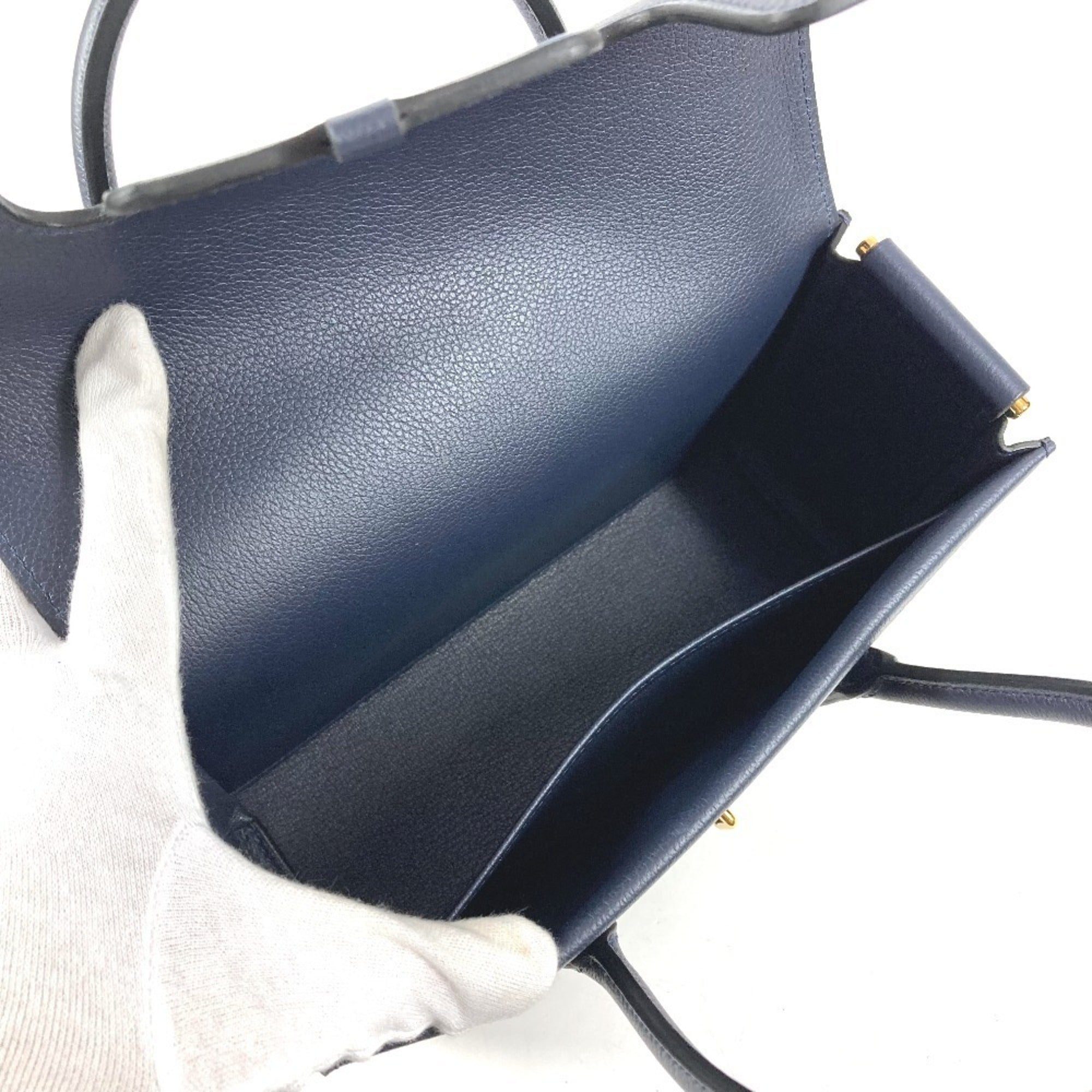 Hermes Drag Navy Shoulder Bag (Pre-Owned)