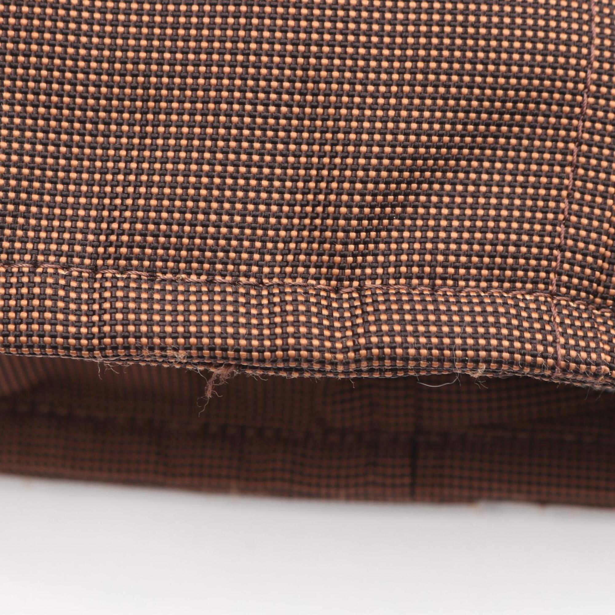 Hermes Brown Nylon Canvas Backpack (Pre-Owned)
