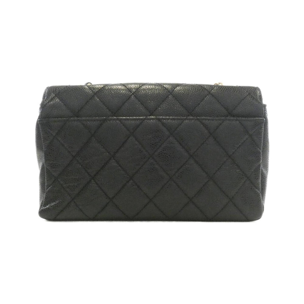 Chanel Black Grained Calfskin Shoulder Bag (Pre-Owned)