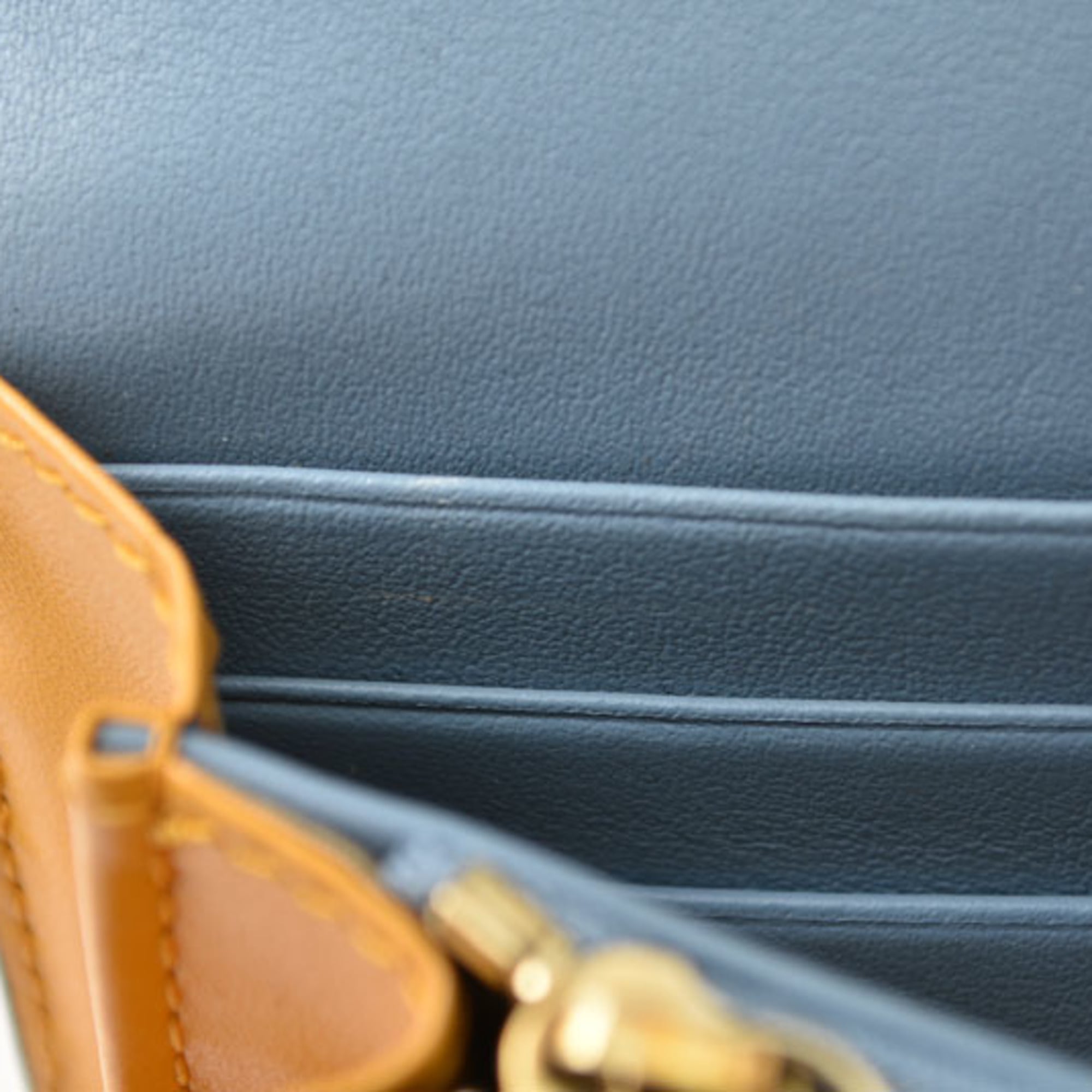 Jimmy Choo Blue Yellow Leather Long Wallet (Bi-Fold) (Pre-Owned)