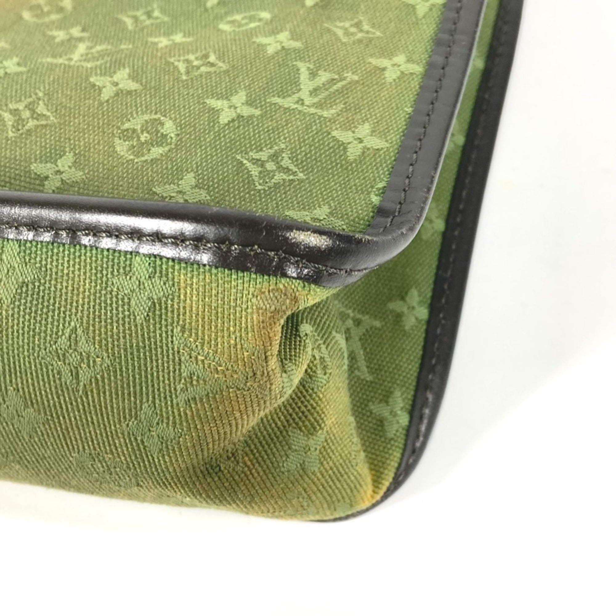 Louis Vuitton Khaki Monogram Mini Handbag Tote Bag (Pre-Owned)