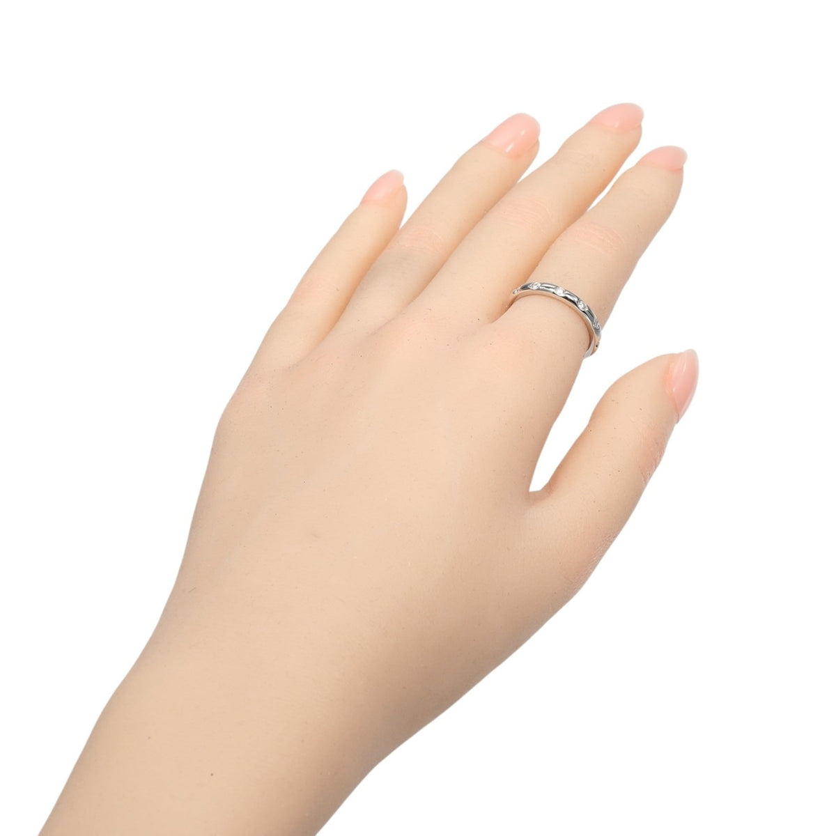 Tiffany Silver Platinum 950 Band Ring (Pre-Owned)