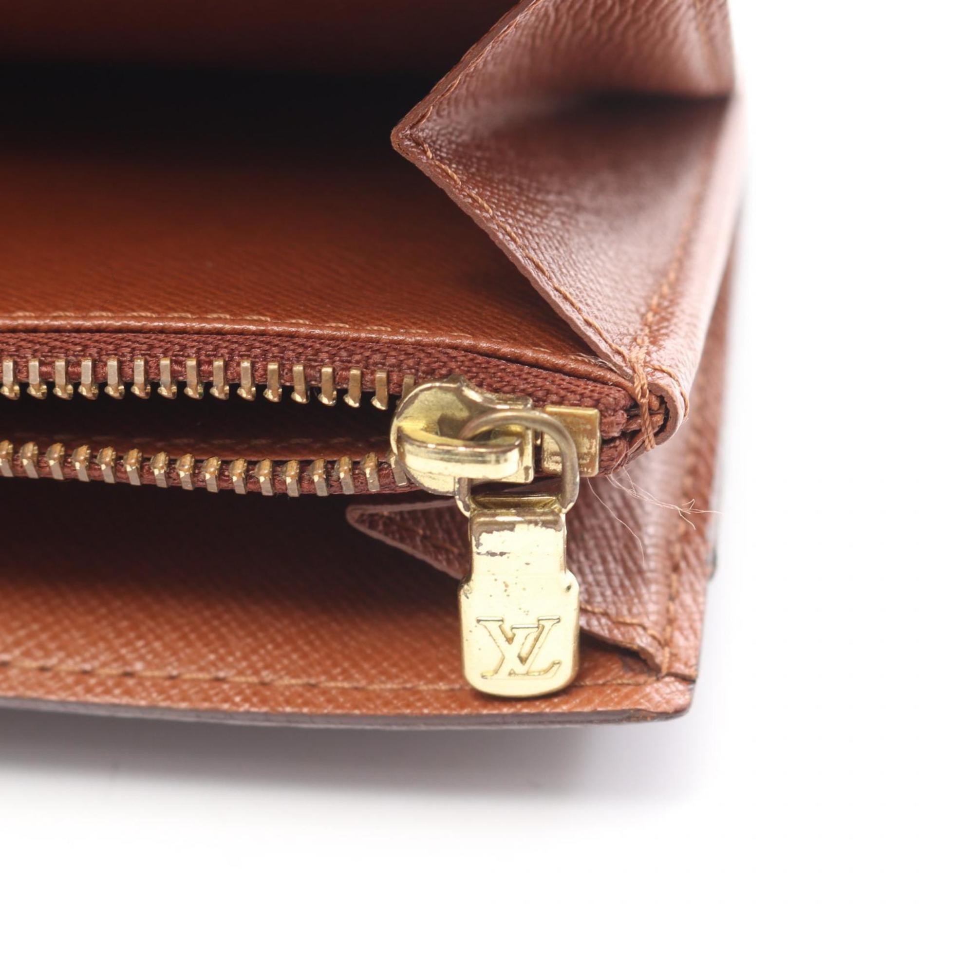 Louis Vuitton Brown Monogram Pvc Leather Long Wallet (Bi-Fold) (Pre-Owned)