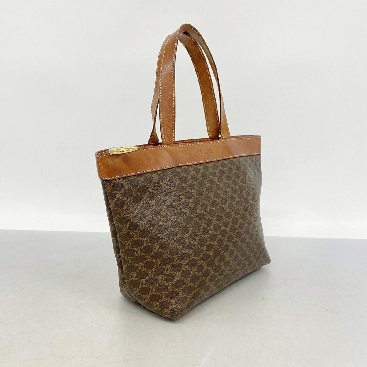 Celine Brown Pvc Handbag (Pre-Owned)