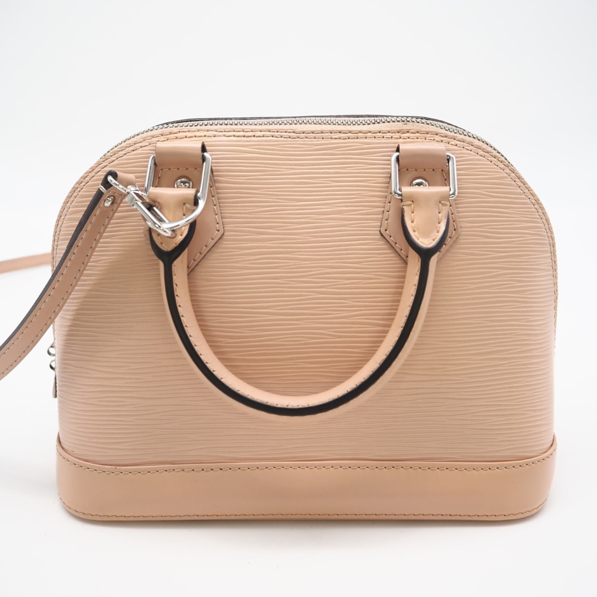 Louis Vuitton Pink Beige Leather Handbag (Pre-Owned)