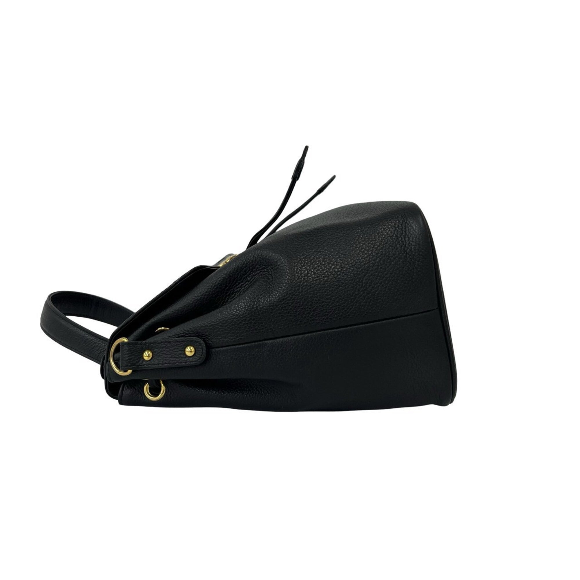 Yves Saint Laurent Black Leather Shoulder Bag (Pre-Owned)