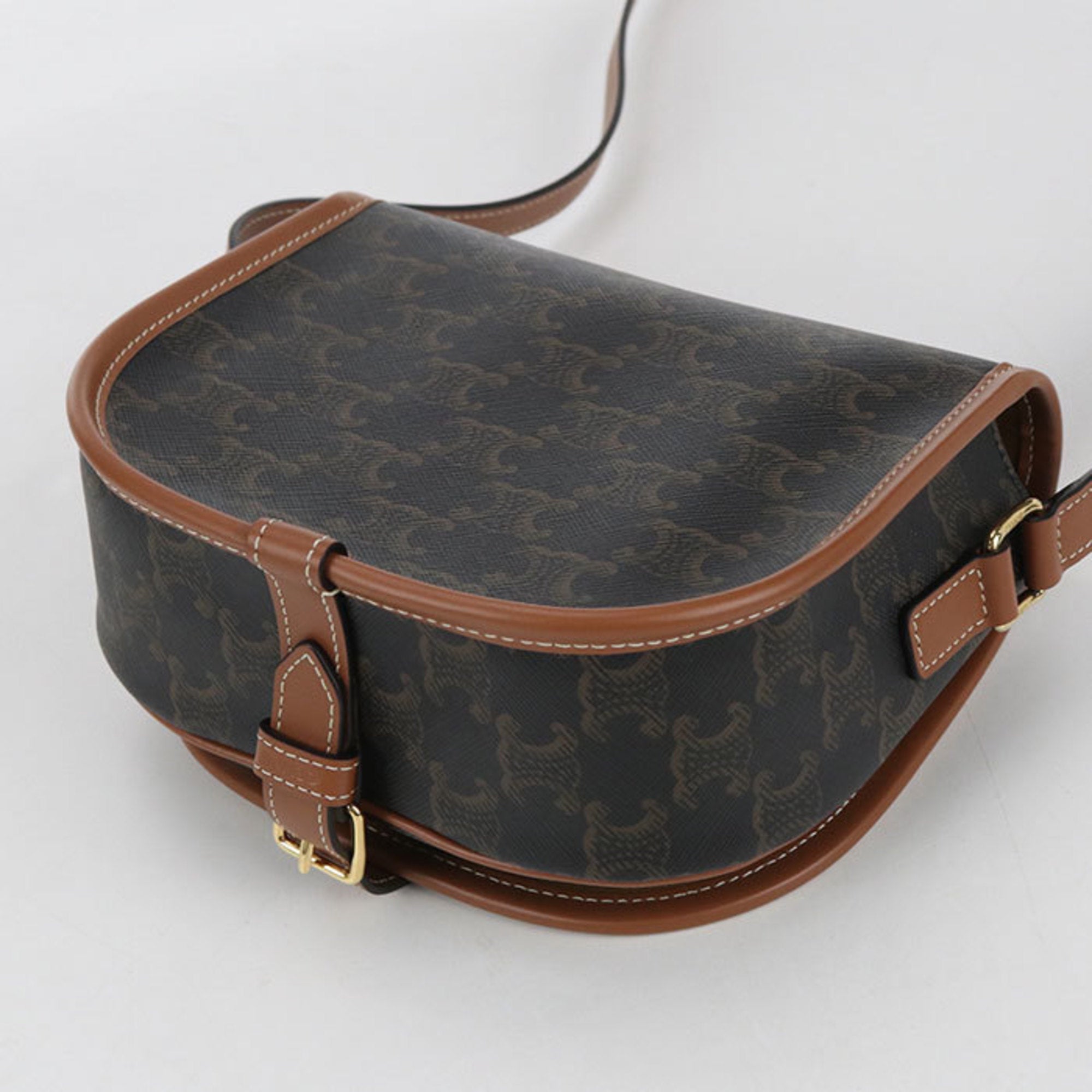 Celine Brown Pvc Shoulder Bag (Pre-Owned)