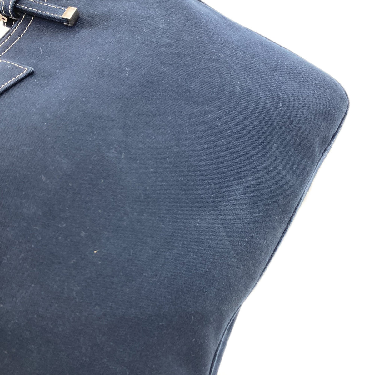 Fendi Blue Canvas Tote Bag (Pre-Owned)