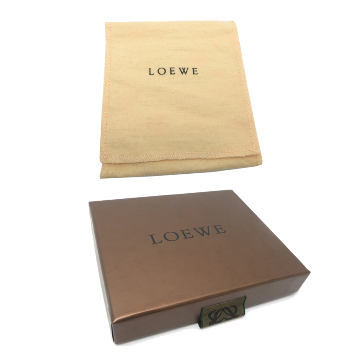 Loewe Brown Leather Coin Purse/Coin Case (Pre-Owned)