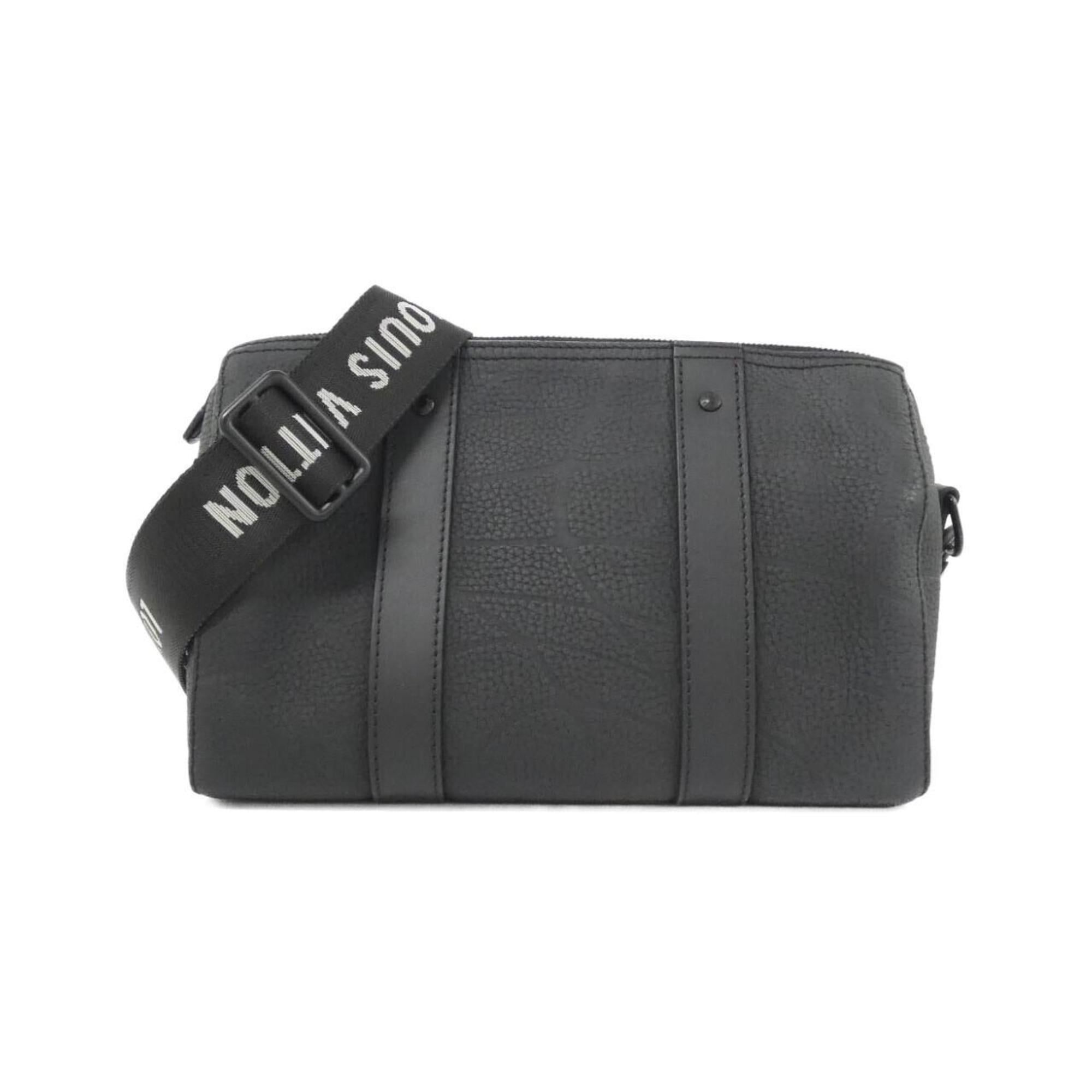 Louis Vuitton Black Leather Shoulder Bag (Pre-Owned)