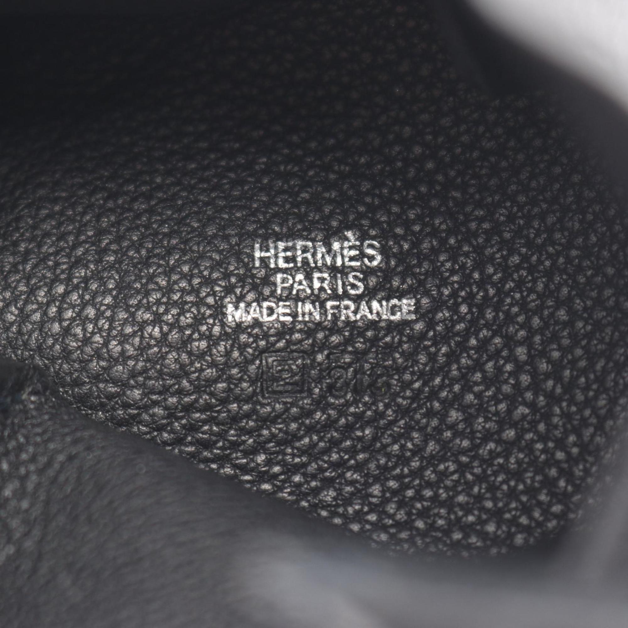 Hermes Black Togo Leather Handbag (Pre-Owned)