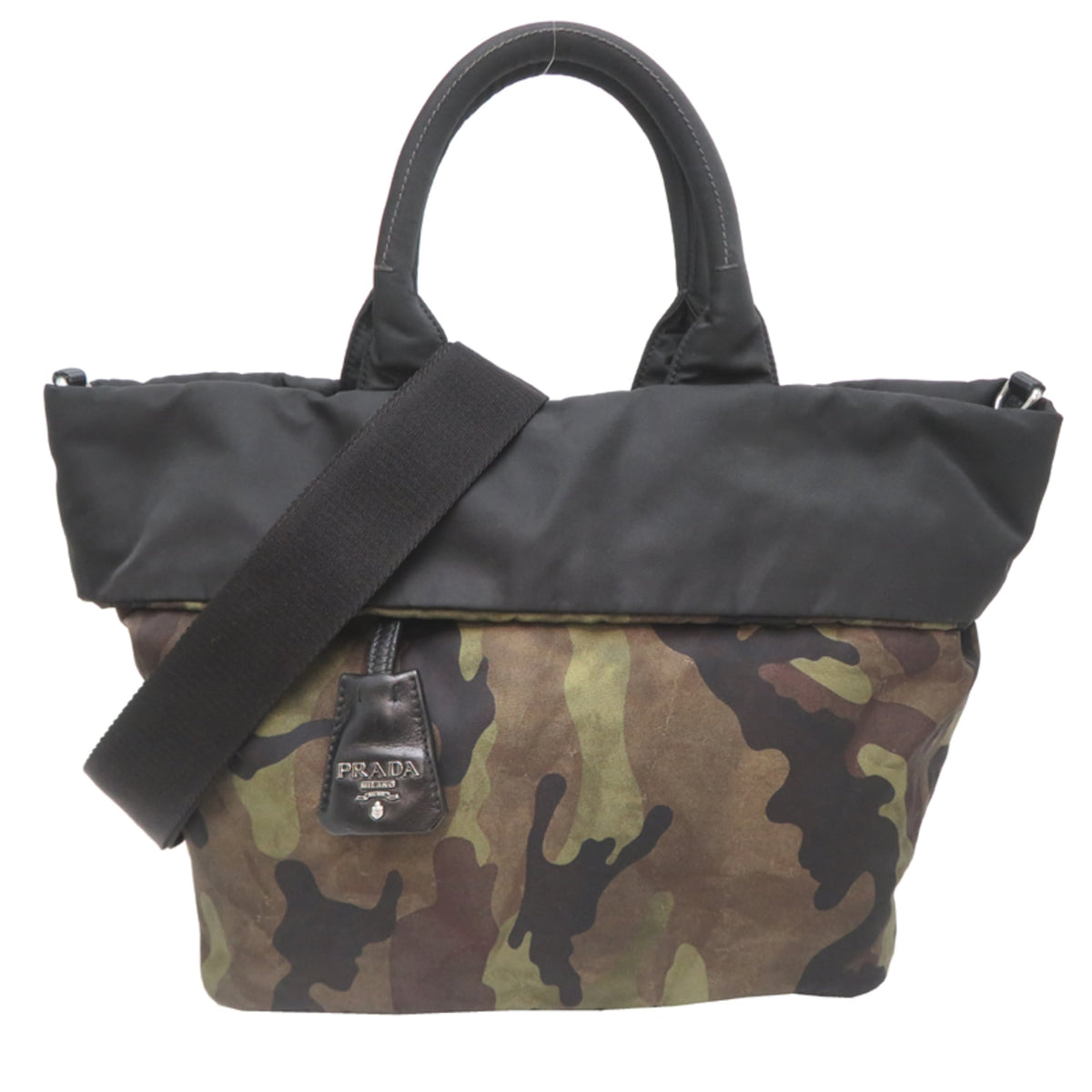 Prada Black Nylon Handbag (Pre-Owned)