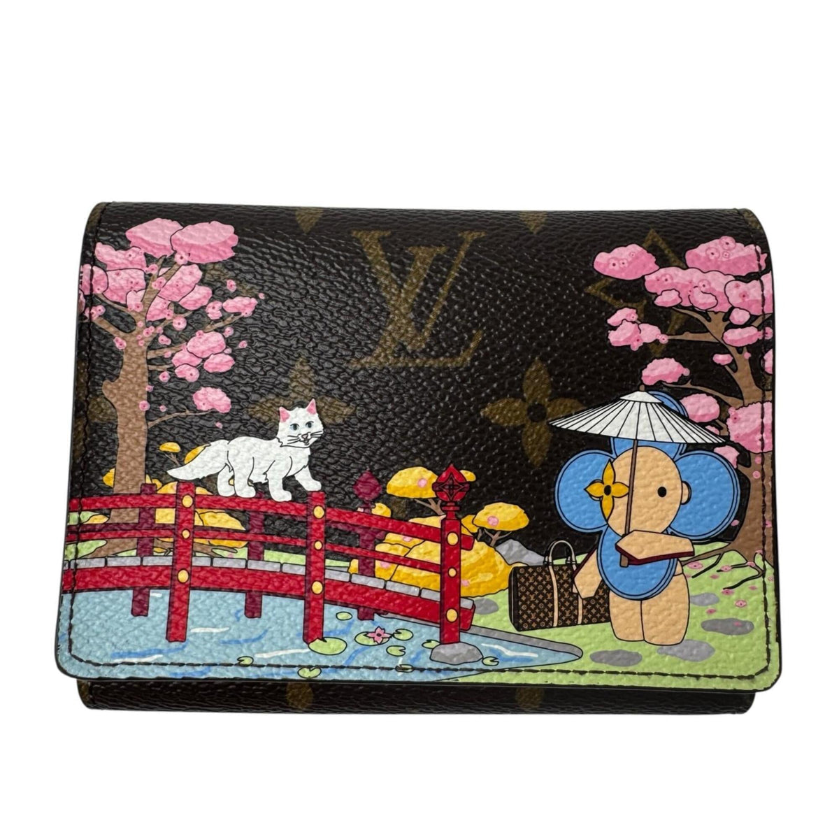Louis Vuitton Multi-Color Leather Wallet (Tri-Fold) (Pre-Owned)
