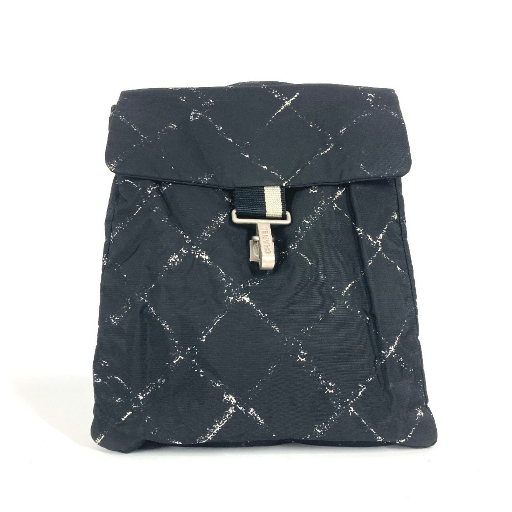 Chanel Black Nylon Backpack (Pre-Owned)