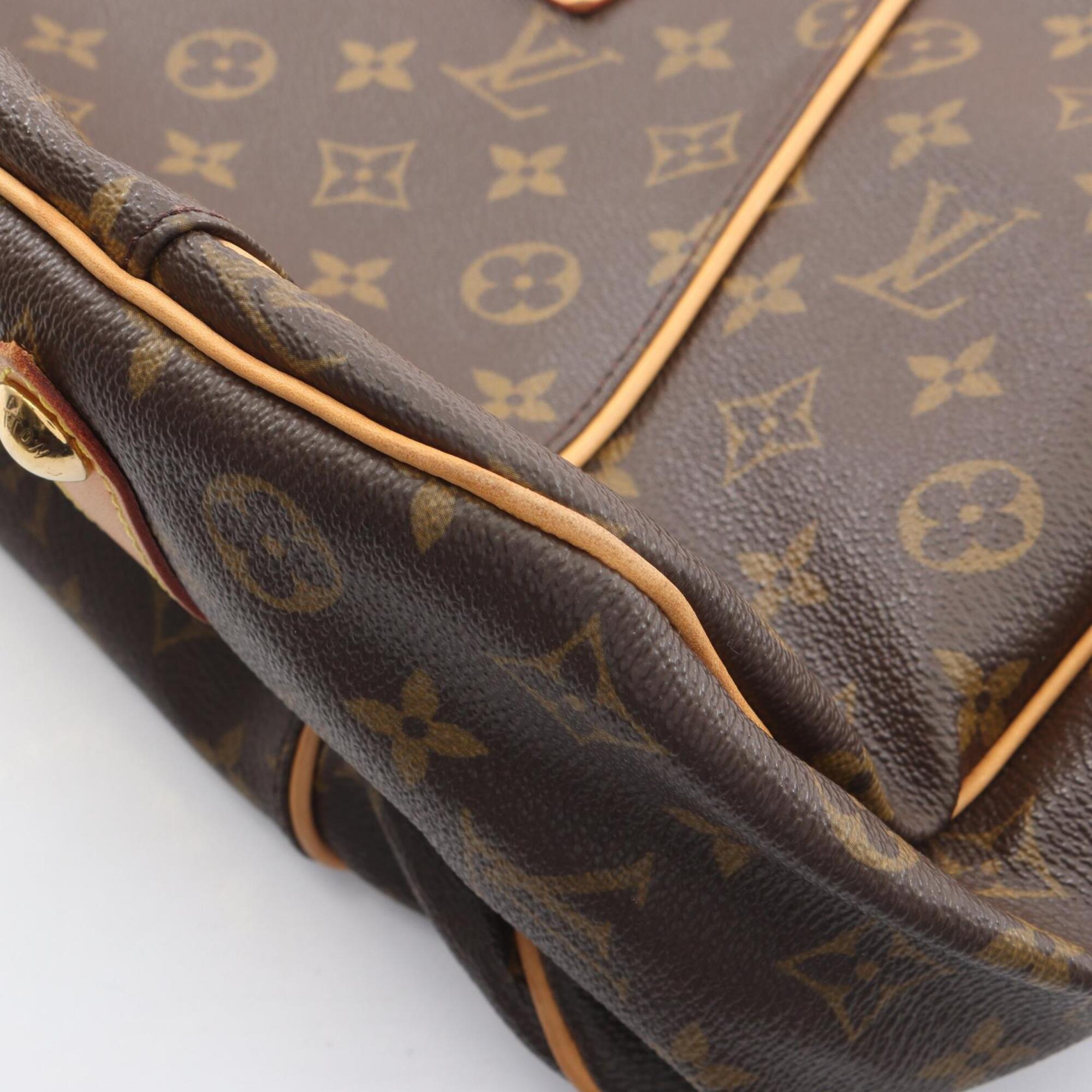 Louis Vuitton Brown Coated Canvas Monogram Pvc Leather Handbag Shoulder Bag (Pre-Owned)