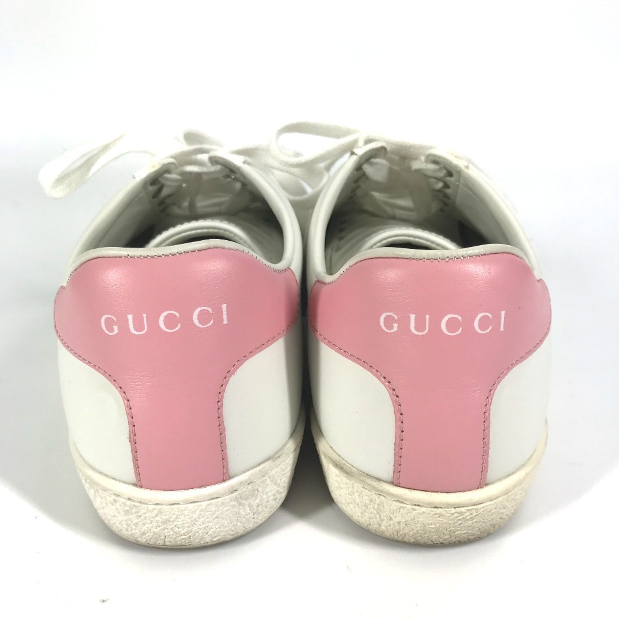 Gucci Pink White Sneakers (Pre-Owned)