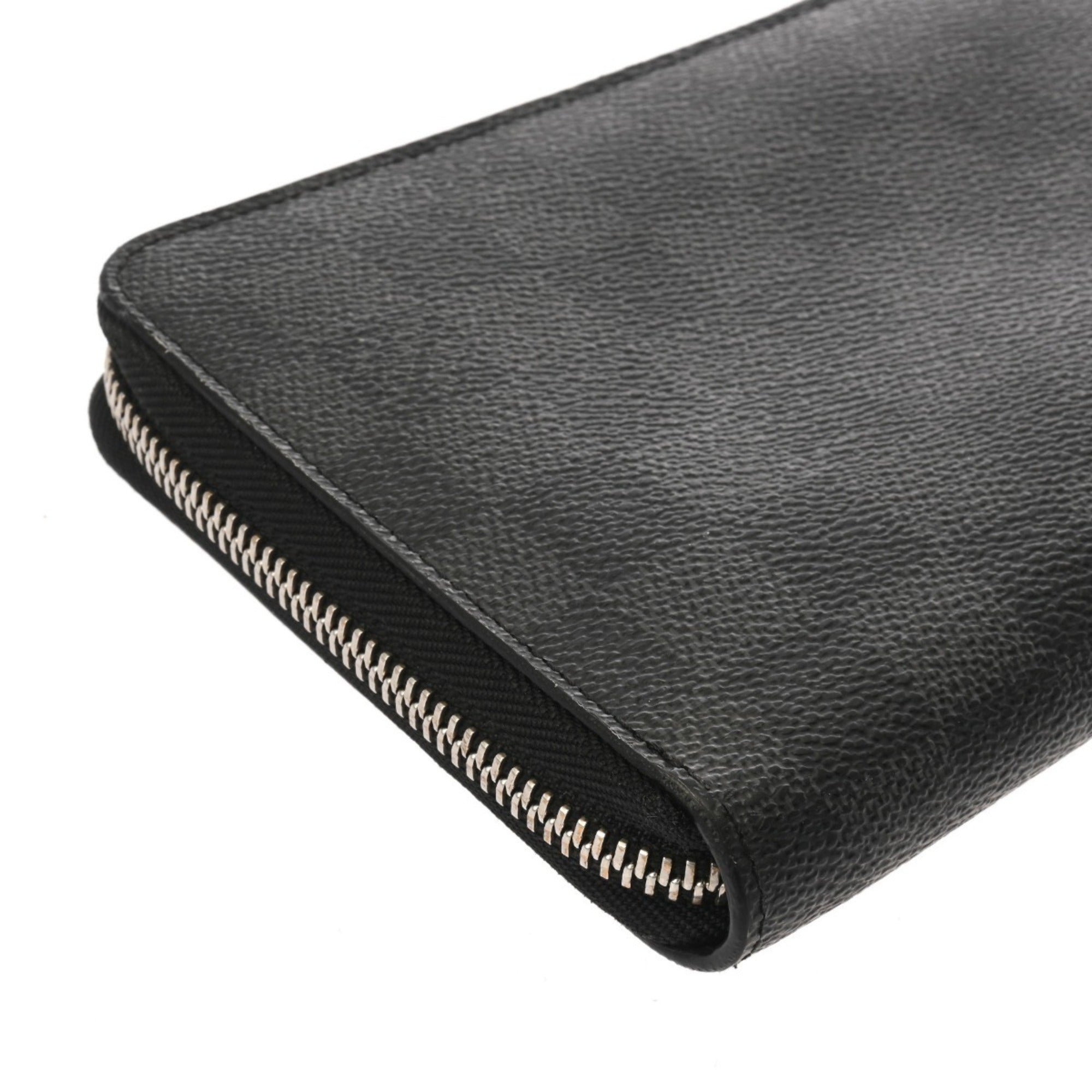 Louis Vuitton Black Gray Damier Graphite Long Wallet (Bi-Fold) (Pre-Owned)