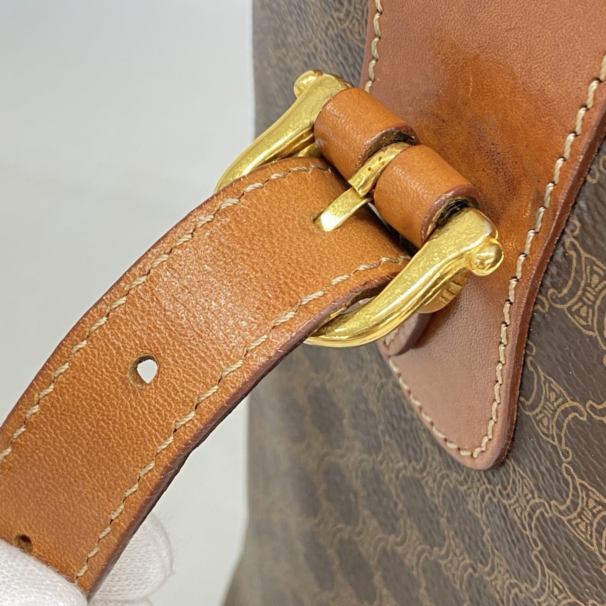 Celine Brown Pvc Tote Bag (Pre-Owned)