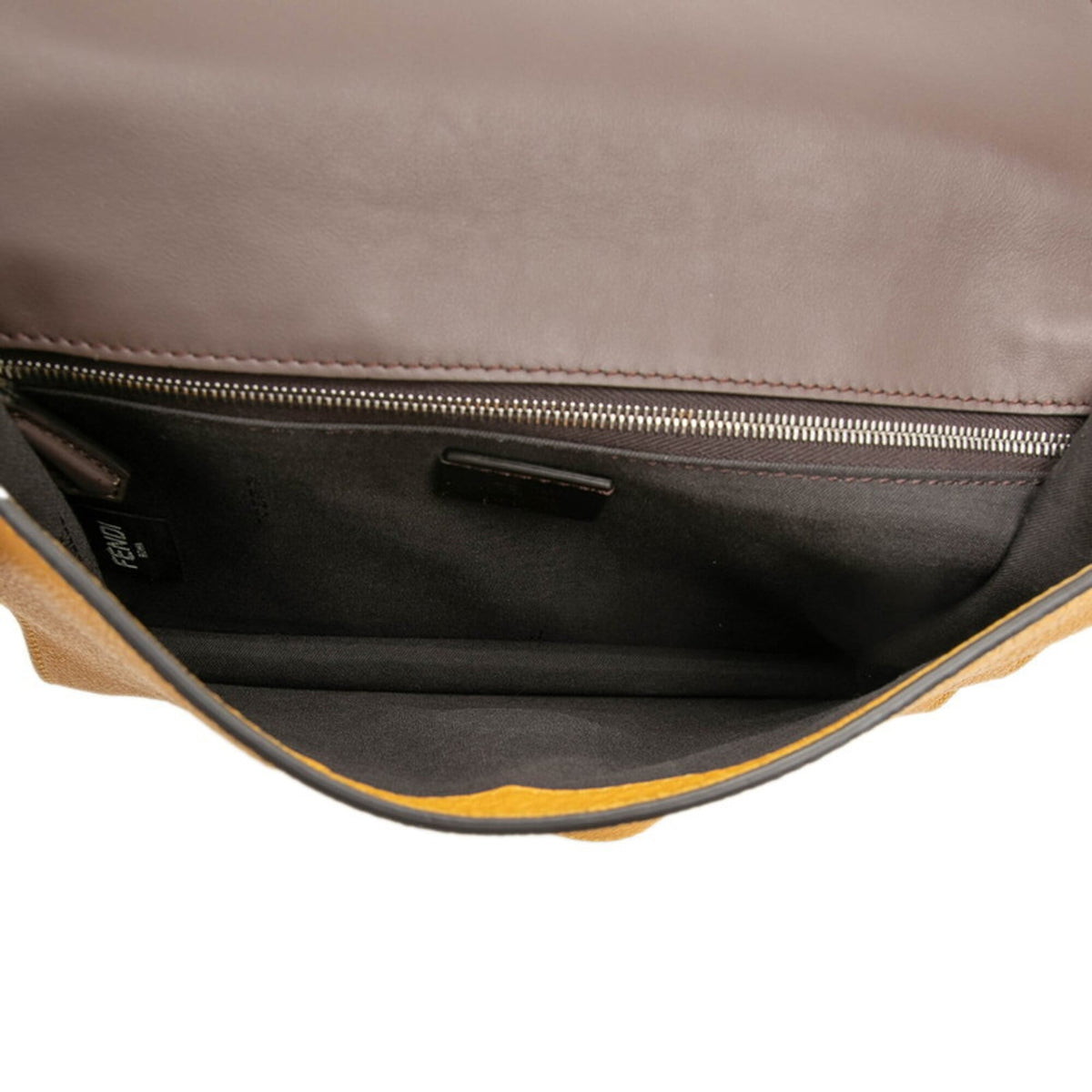 Fendi Yellow Leather Shoulder Bag (Pre-Owned)
