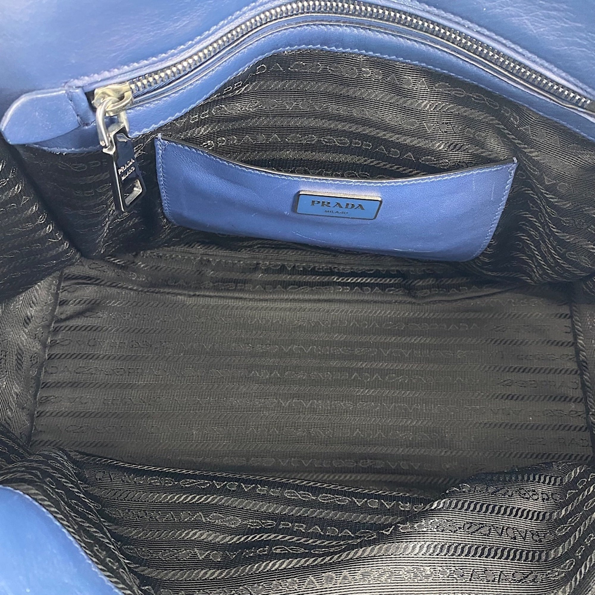 Prada Blue Handbag (Pre-Owned)