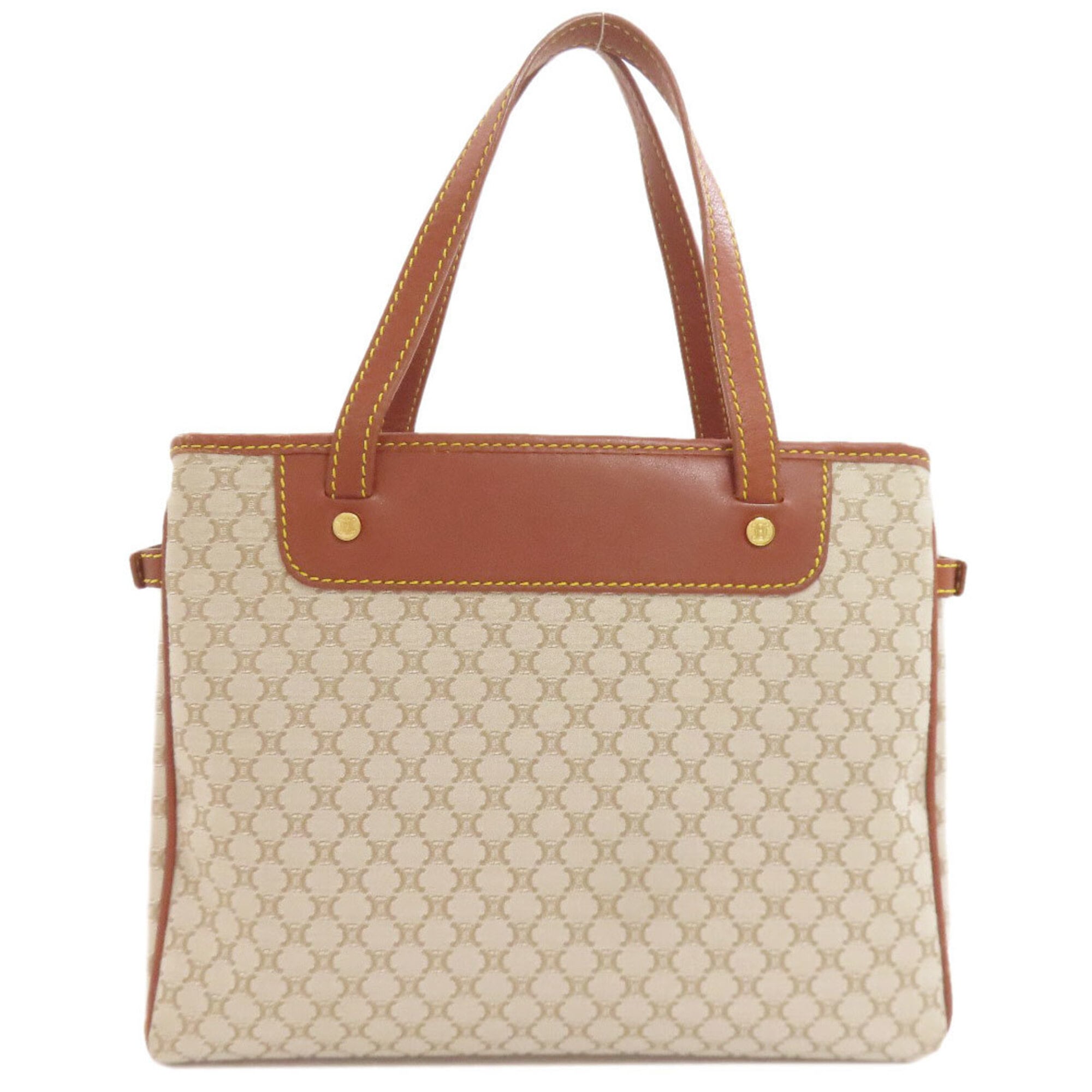 Celine Macadam Brown Canvas Handbag (Pre-Owned)