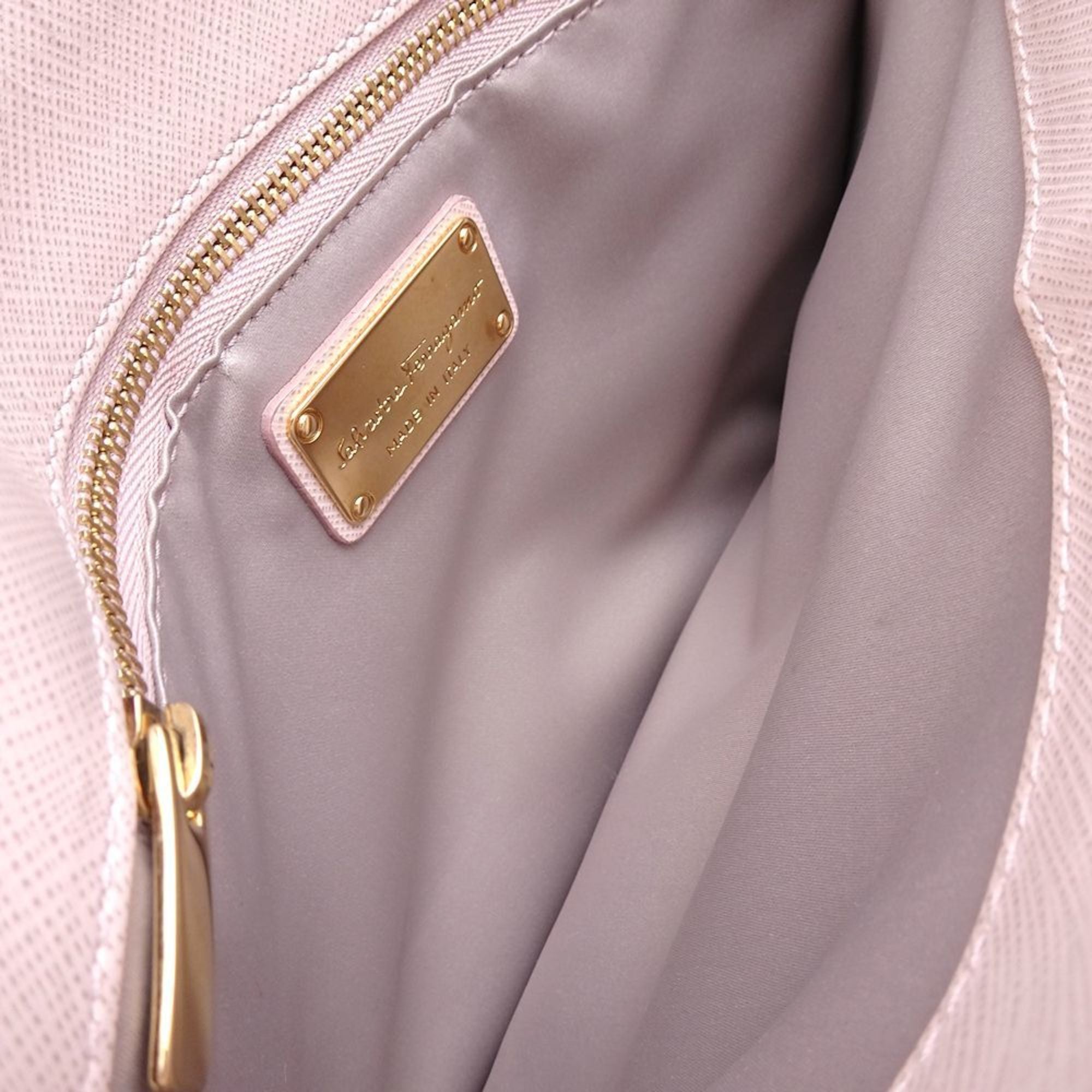 Salvatore Ferragamo Pink Leather Handbag (Pre-Owned)