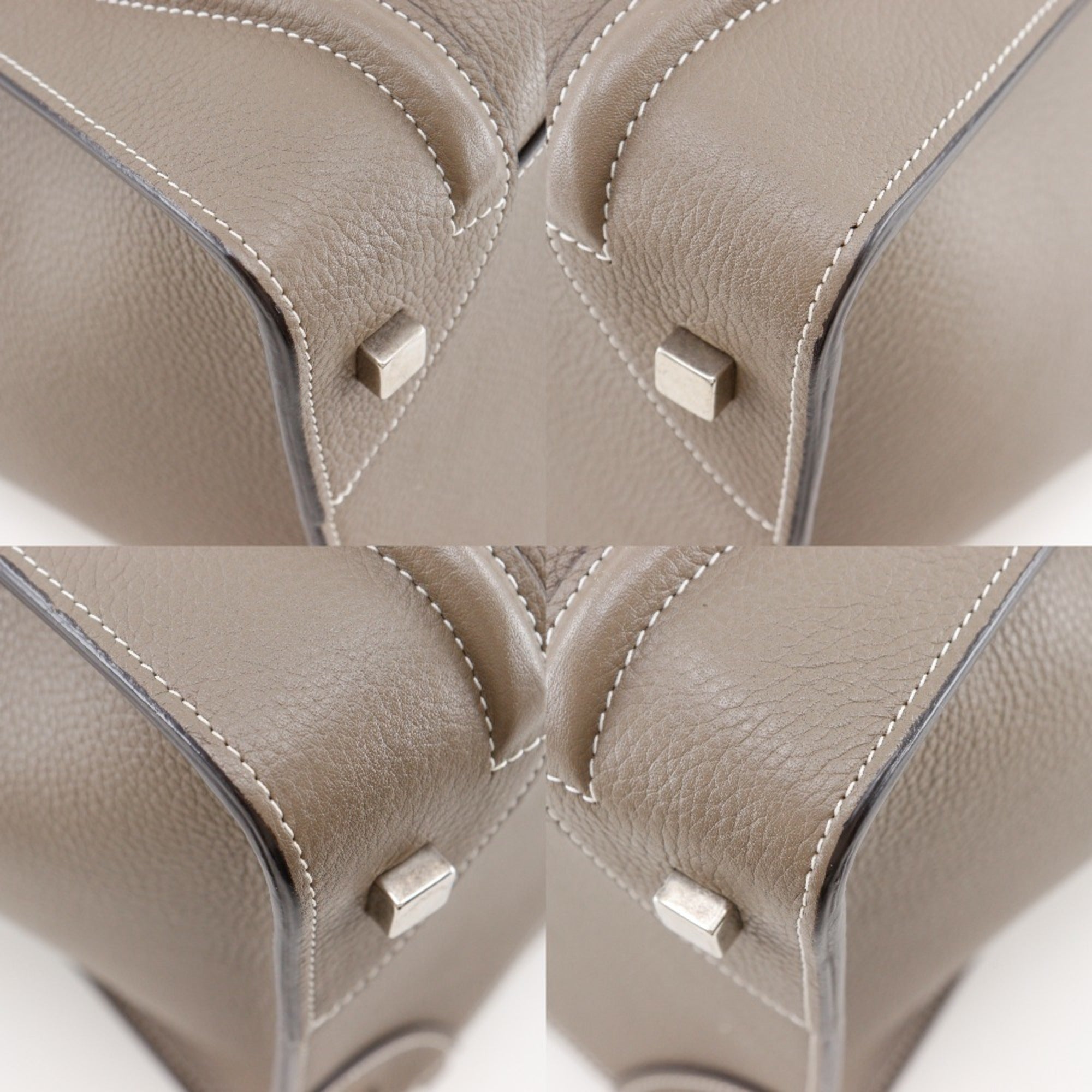 Celine Gray Leather Handbag (Pre-Owned)
