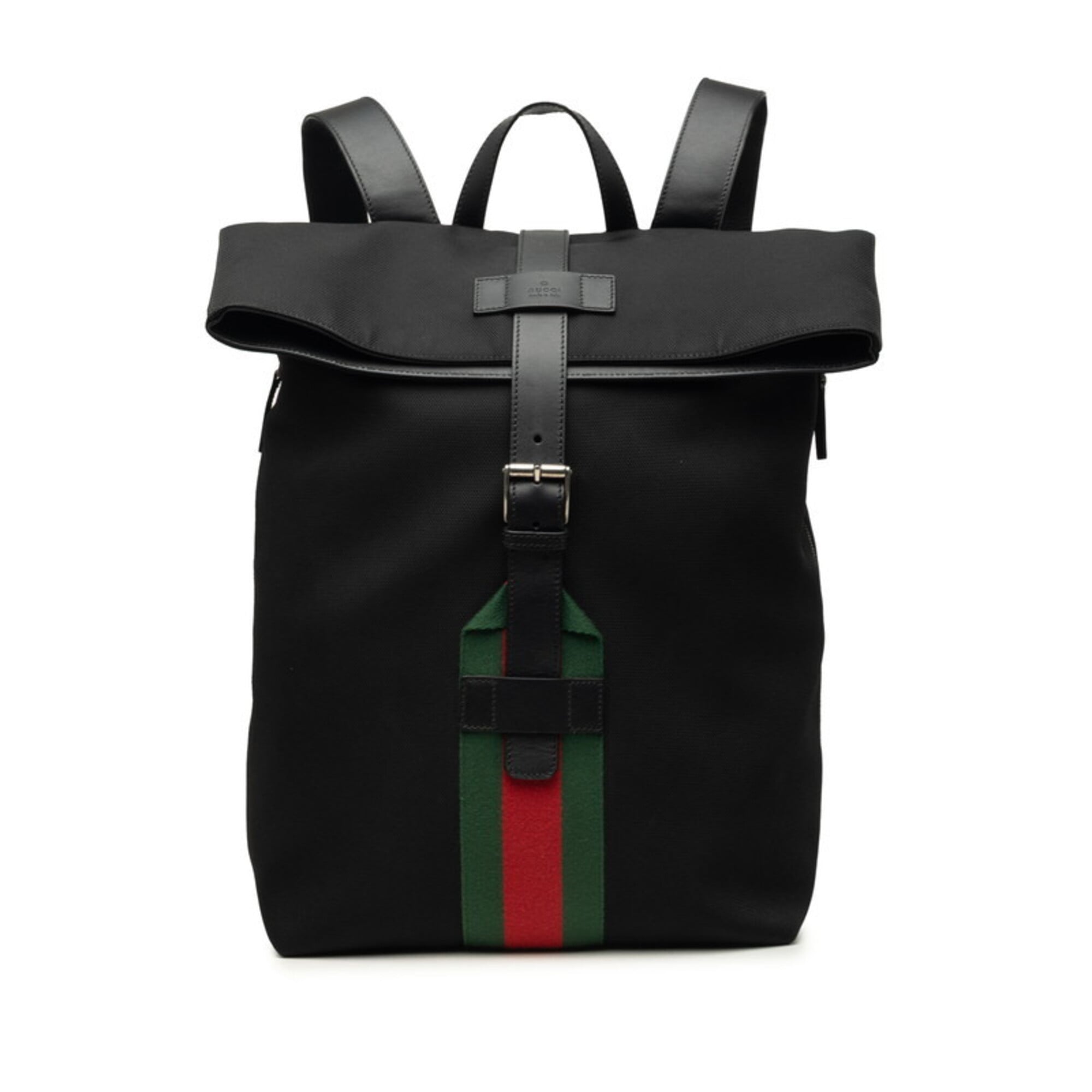 Gucci Black Canvas Backpack (Pre-Owned)