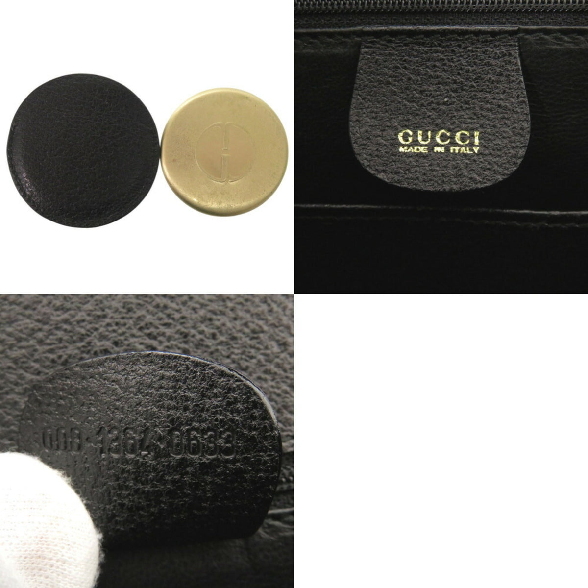 Gucci Black Leather Handbag (Pre-Owned)