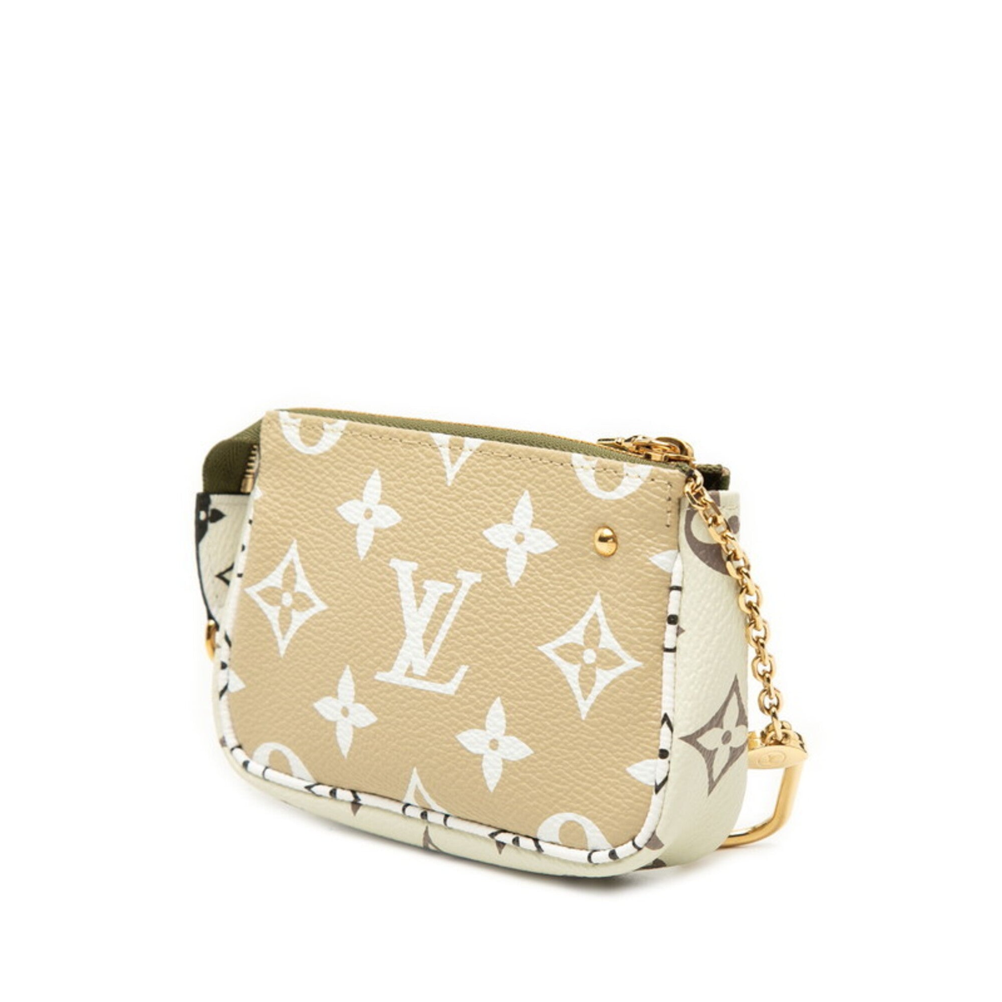 Louis Vuitton Beige Green Ivory Pvc Pochette (Pre-Owned)