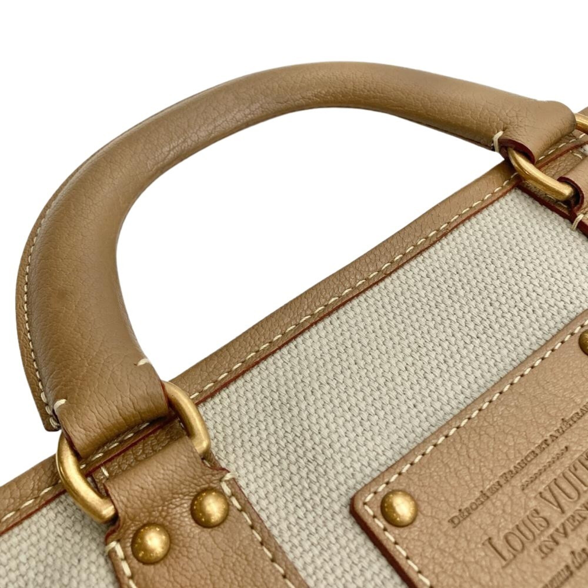 Louis Vuitton Beige Canvas Tote Bag (Pre-Owned)