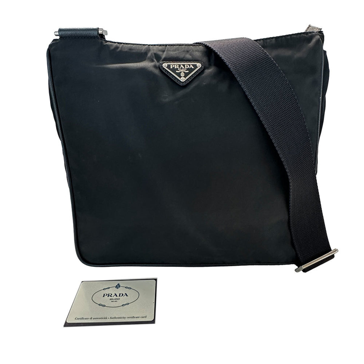 Prada Black Nylon Shoulder Bag (Pre-Owned)