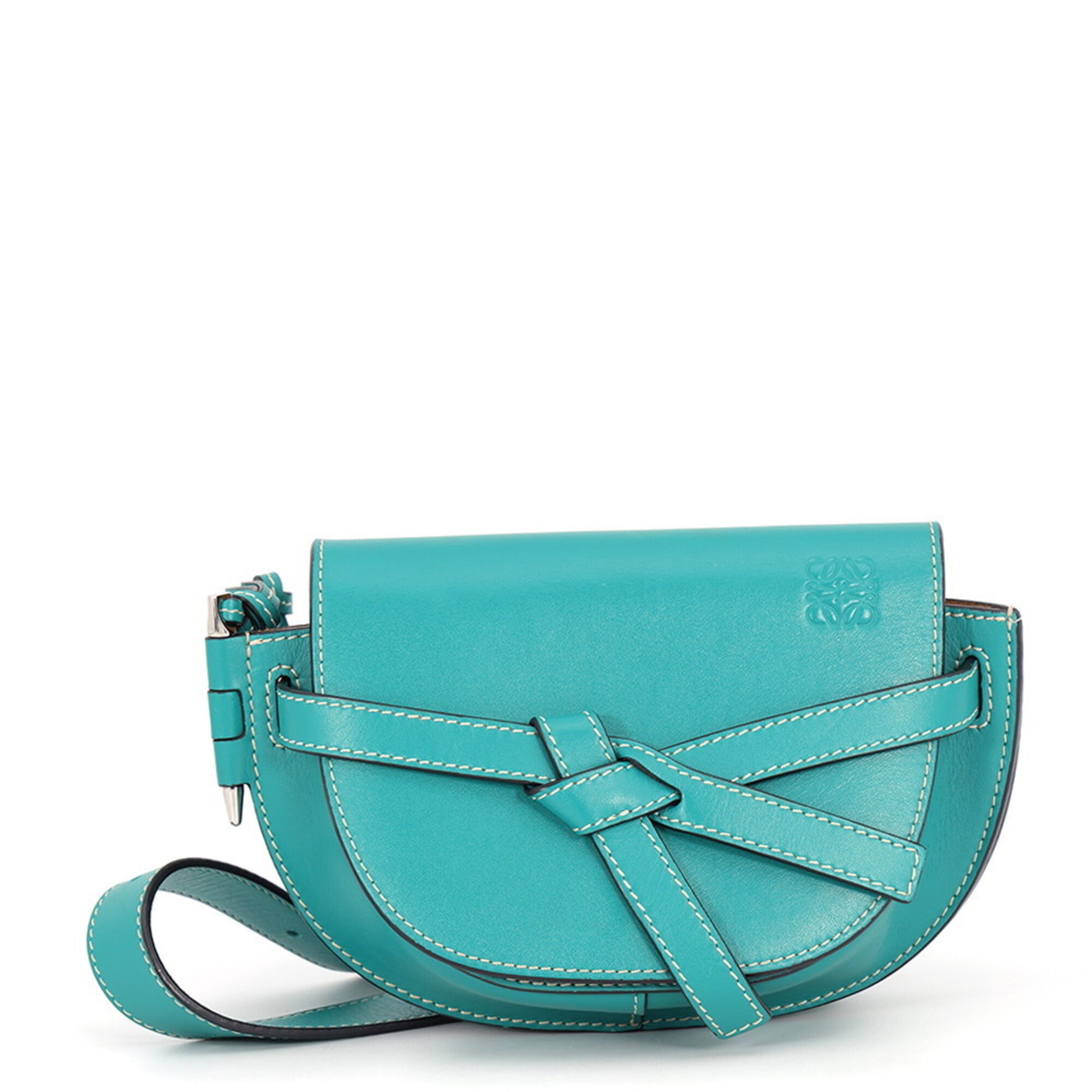 Loewe Green Leather Handbag Sling Bag (Pre-Owned)