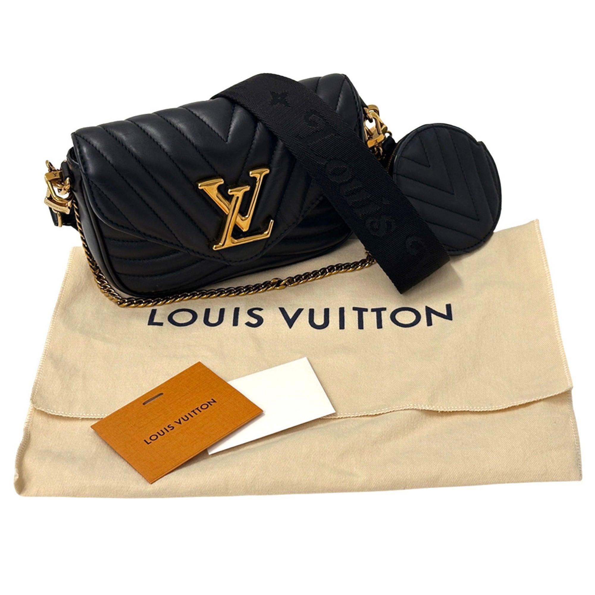 Louis Vuitton Black Noir Handbag Pouch Shoulder Bag (Pre-Owned)