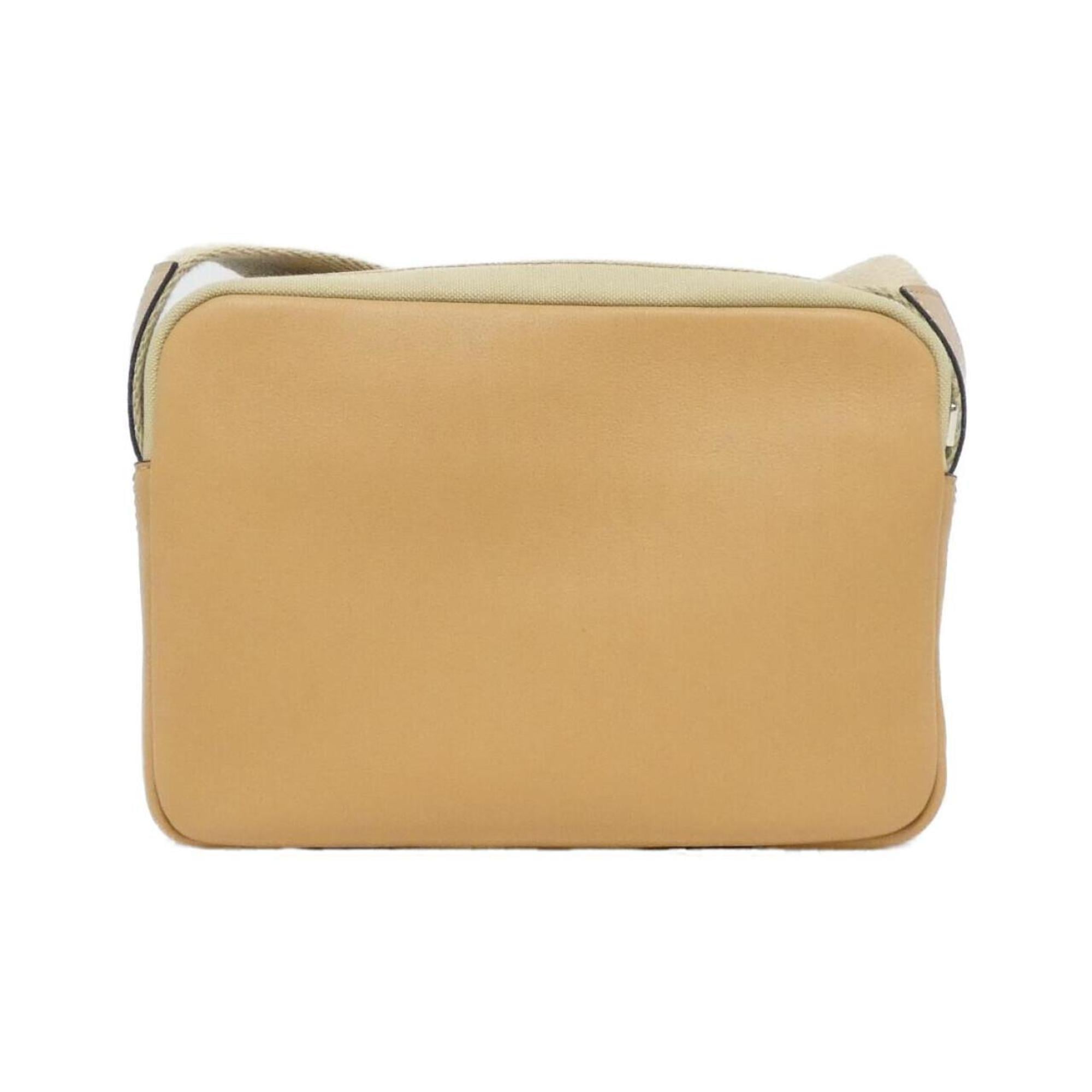 Loewe Beige Canvas Leather Shoulder Bag (Pre-Owned)