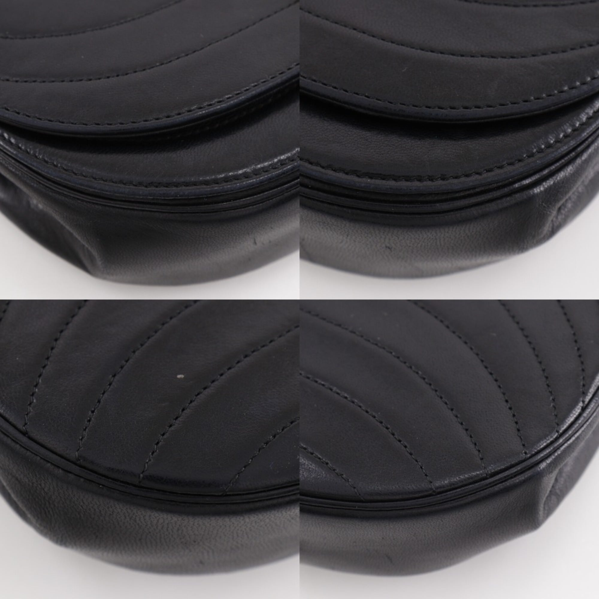 Chanel Black Leather Shoulder Bag (Pre-Owned)